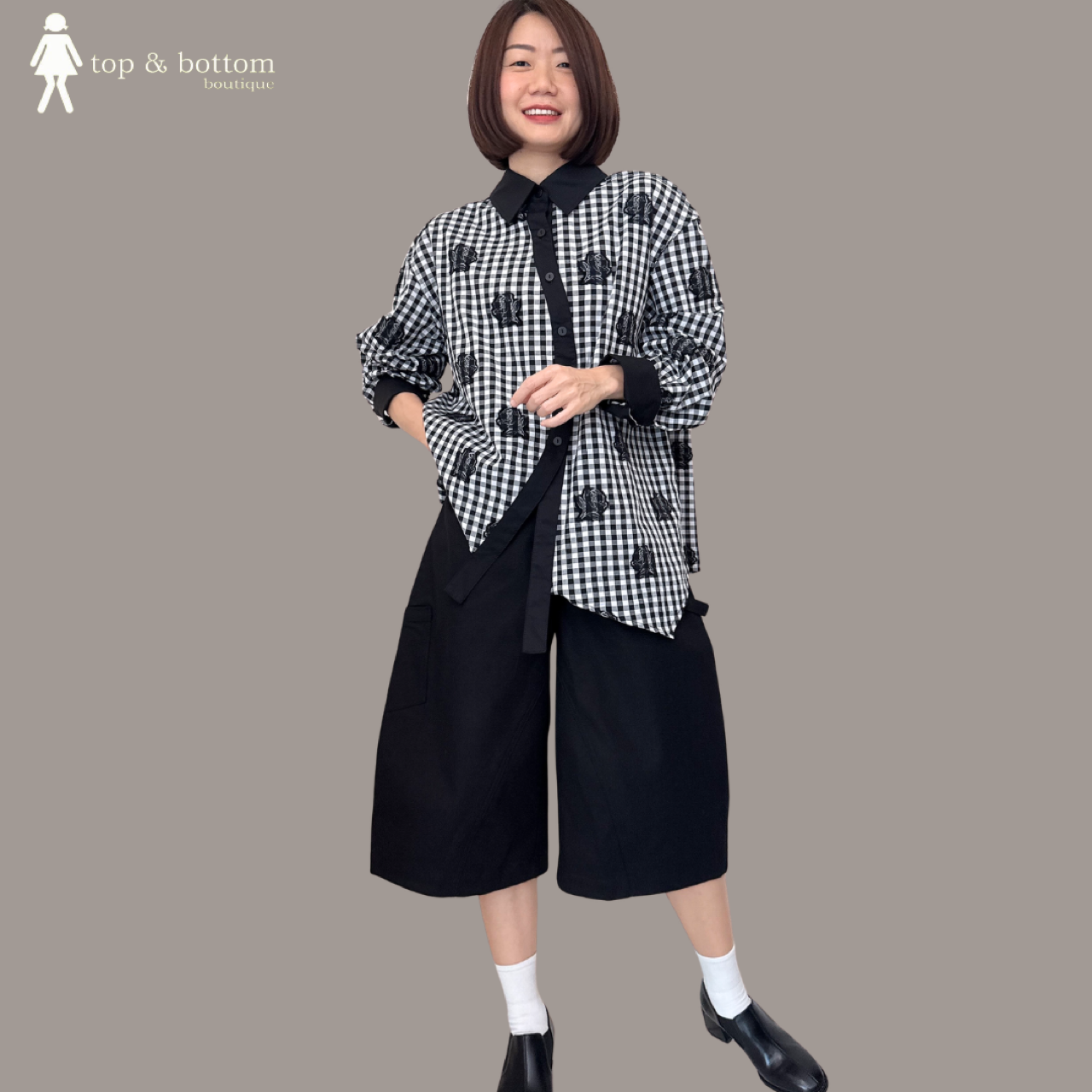 HIGH WAISTED 3 QUARTER CARGO PANT