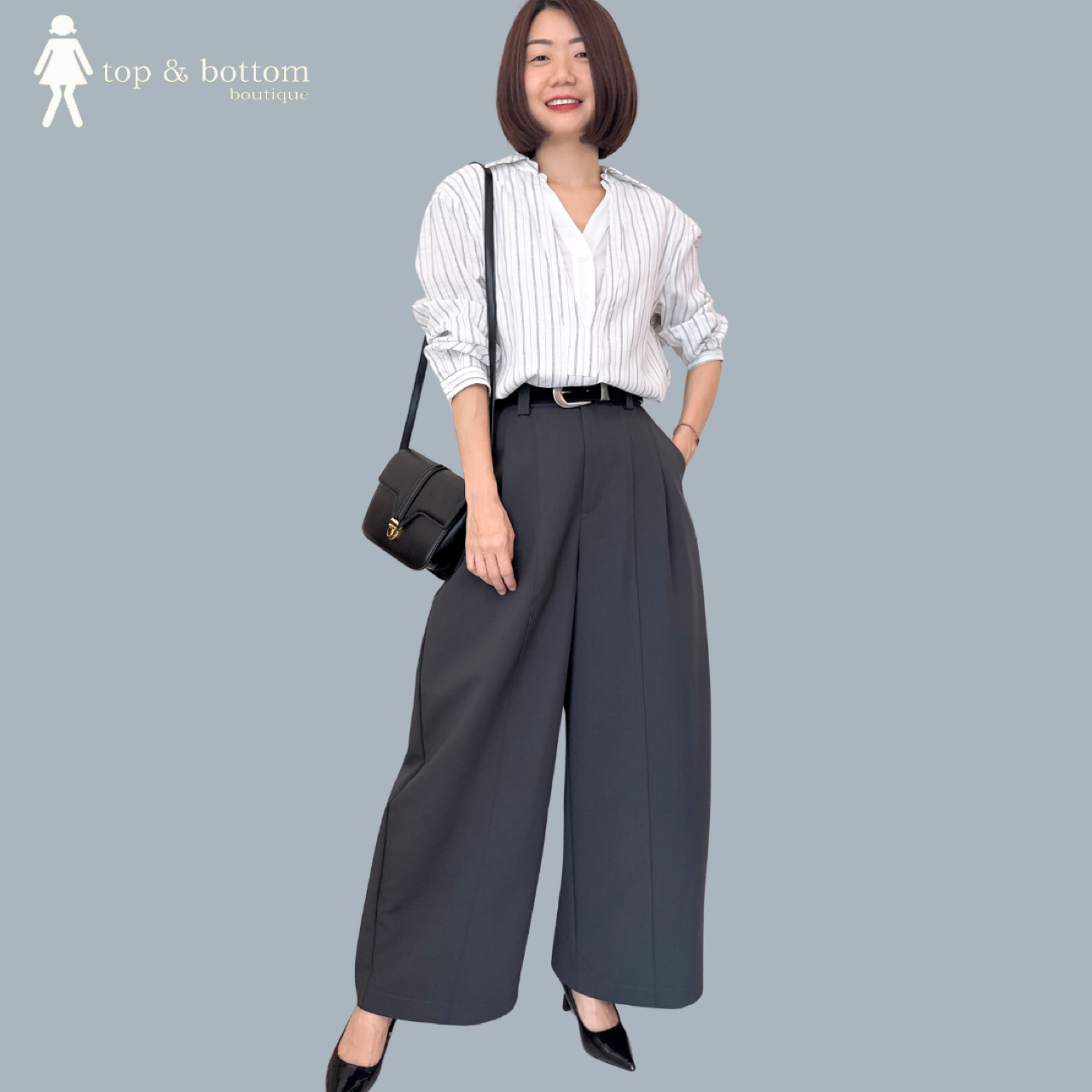 HIGH WAISTED COTTON HAREM TROUSER