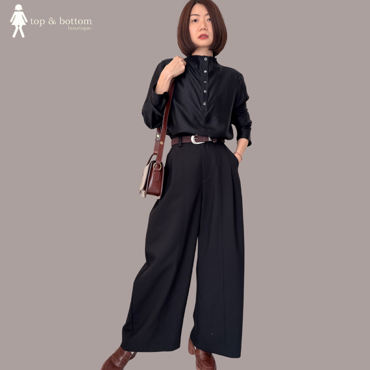 HIGH WAISTED COTTON HAREM TROUSER