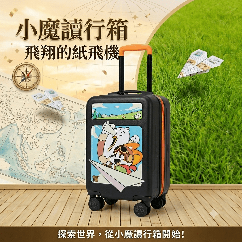 小魔讀行箱【我是小魔正版聯名16吋行李箱】