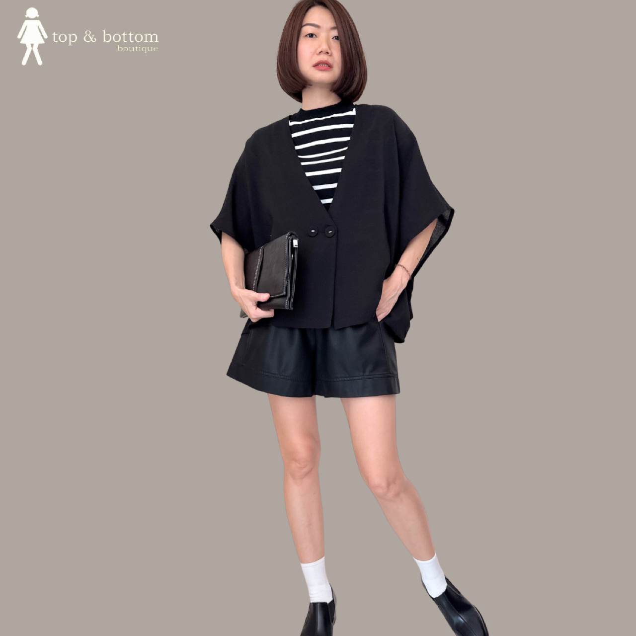 V SLEEVE 2 BUTTON SHEER JACKET