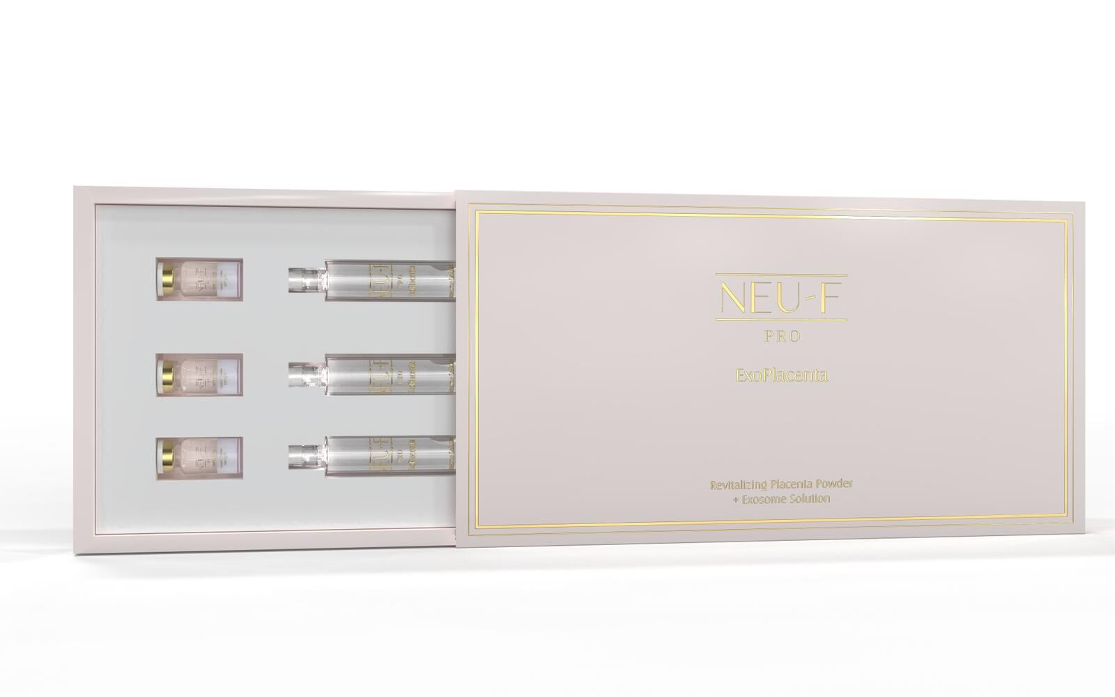 （預購）Neu-F Pro Revitalizing Placenta Powder + Exosome Solution 外泌體凍齡美白套裝（買一送一，共兩盒）