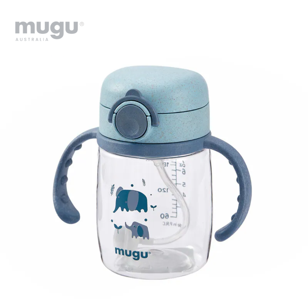 mugu 小麥纖維 Tritan 重力球學習杯 220ml / 350ml (多款可選)