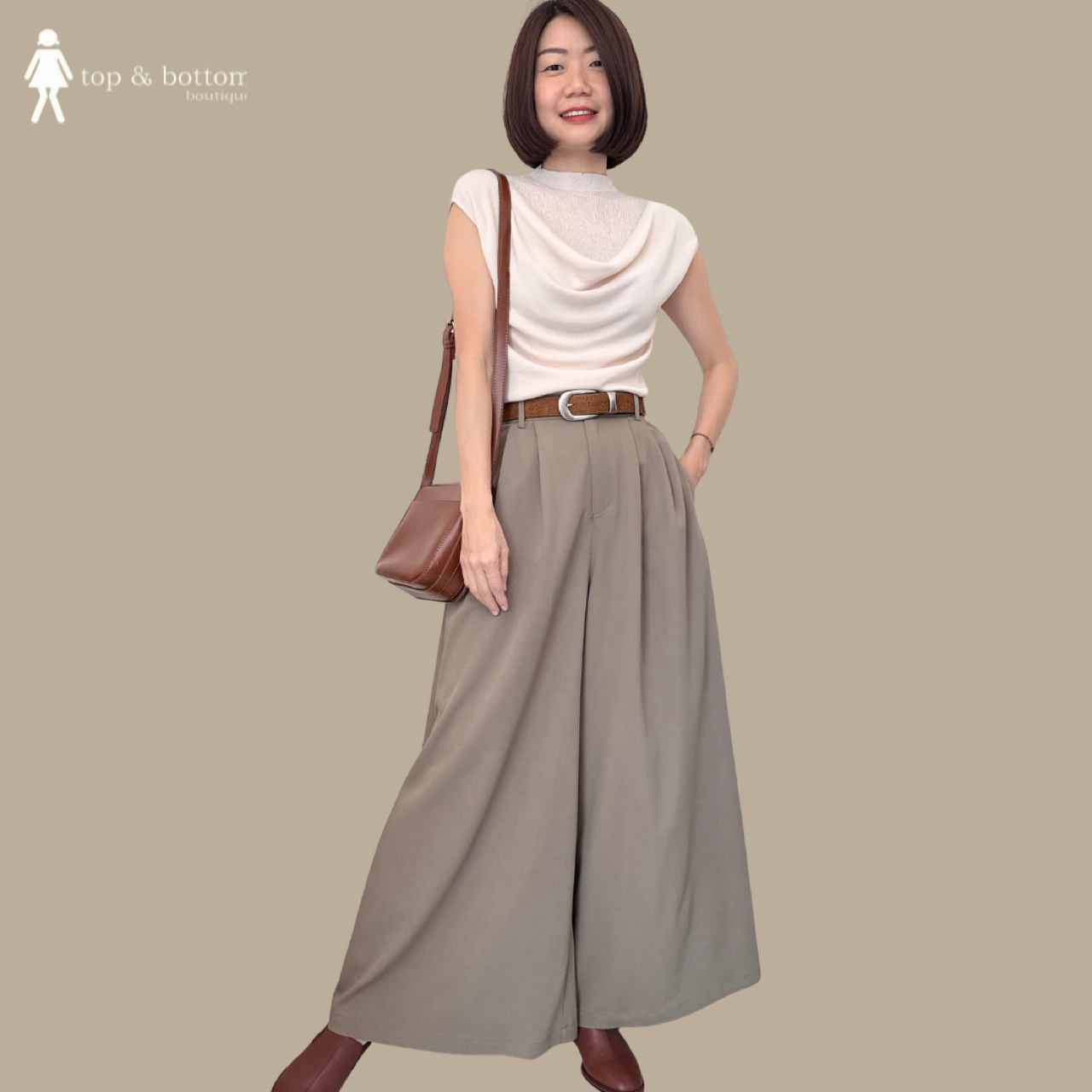 V SLEEVE DROPE LAYERED KNIT BLOUSE