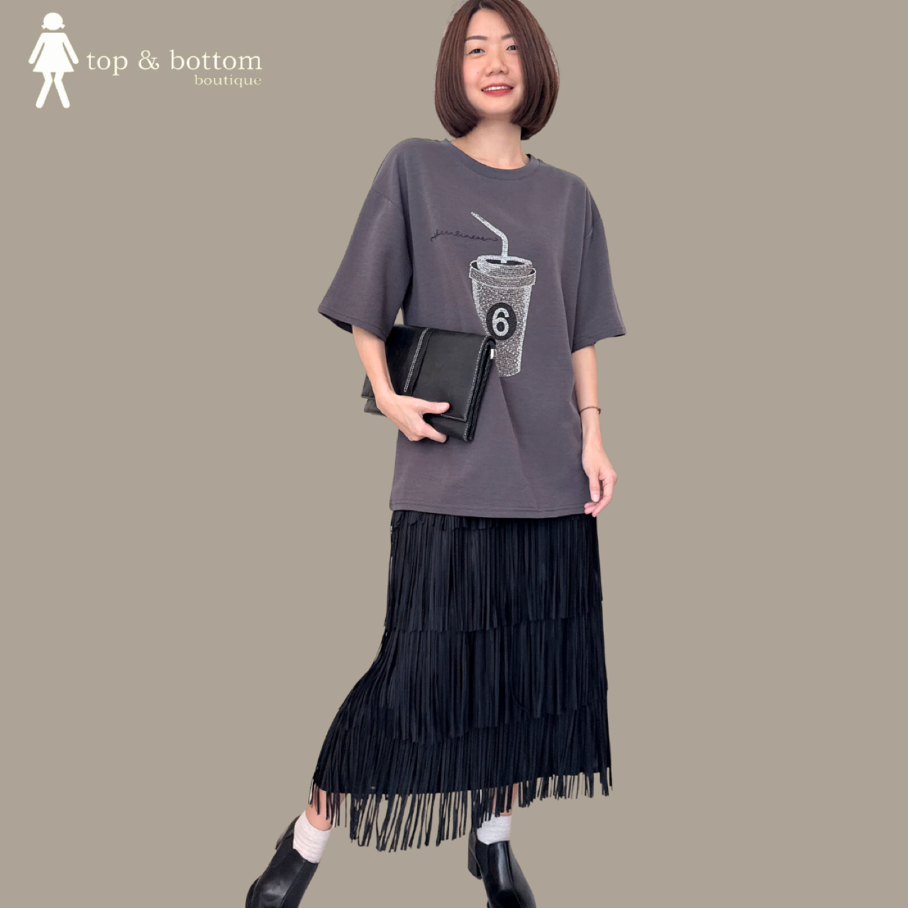 SHORT SLEEVE BLINK CUP LONG TEE