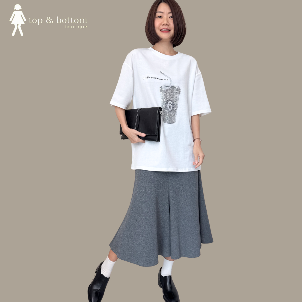 SHORT SLEEVE BLINK CUP LONG TEE