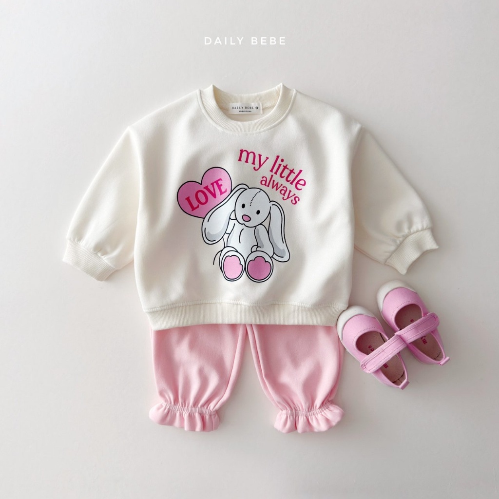 正韓秋Daily Bebe 兩色花瓣縮腳運動褲