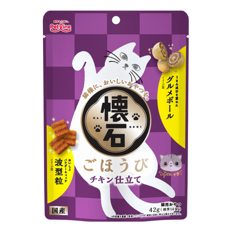Petline Kaiseki Rewards Chicken Flavor Cat Treats 42g（3gx14packs）