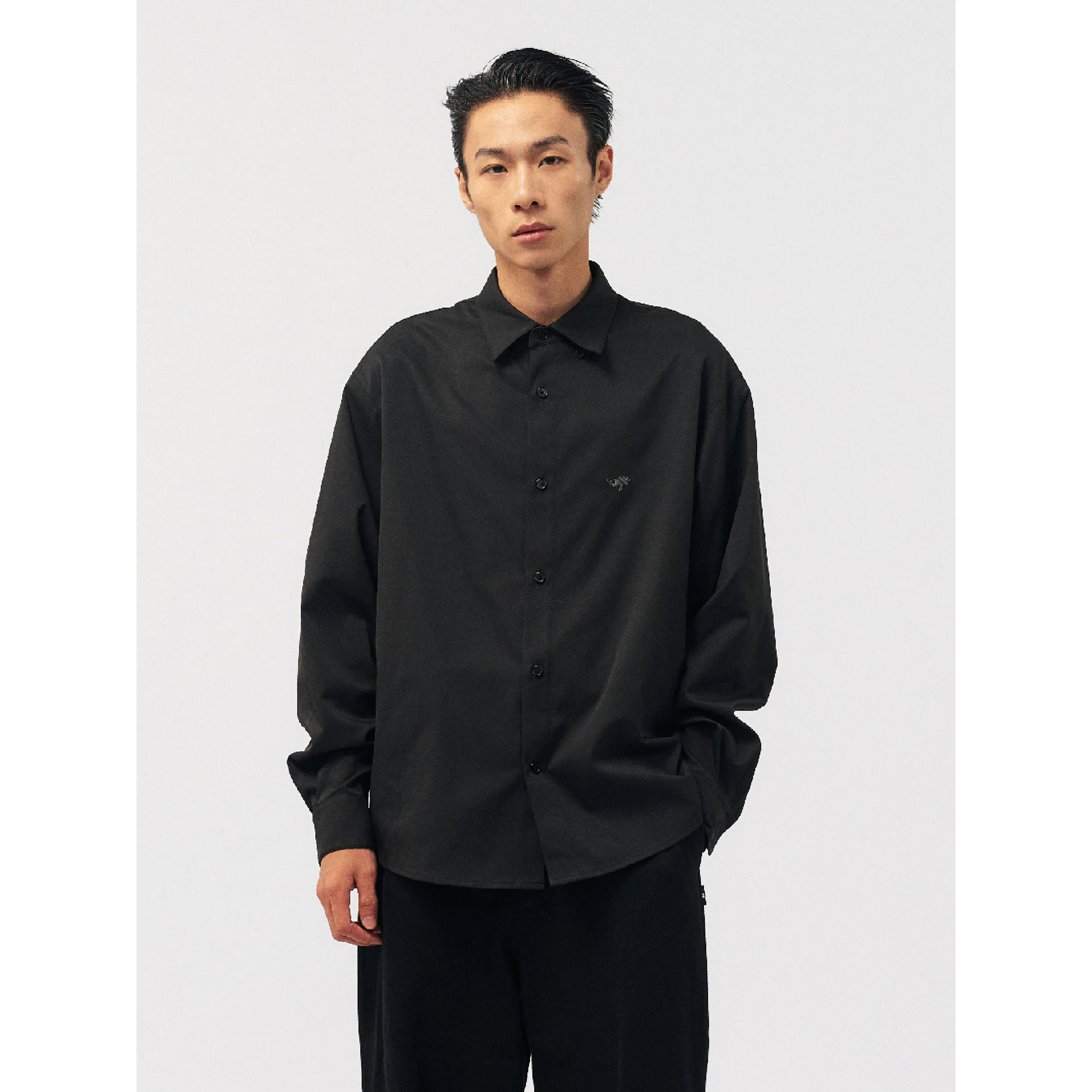 BOHRHOO Embroidered Wrinkle Free Shirt 繡花抗皺 長袖襯衫 [BH1063]