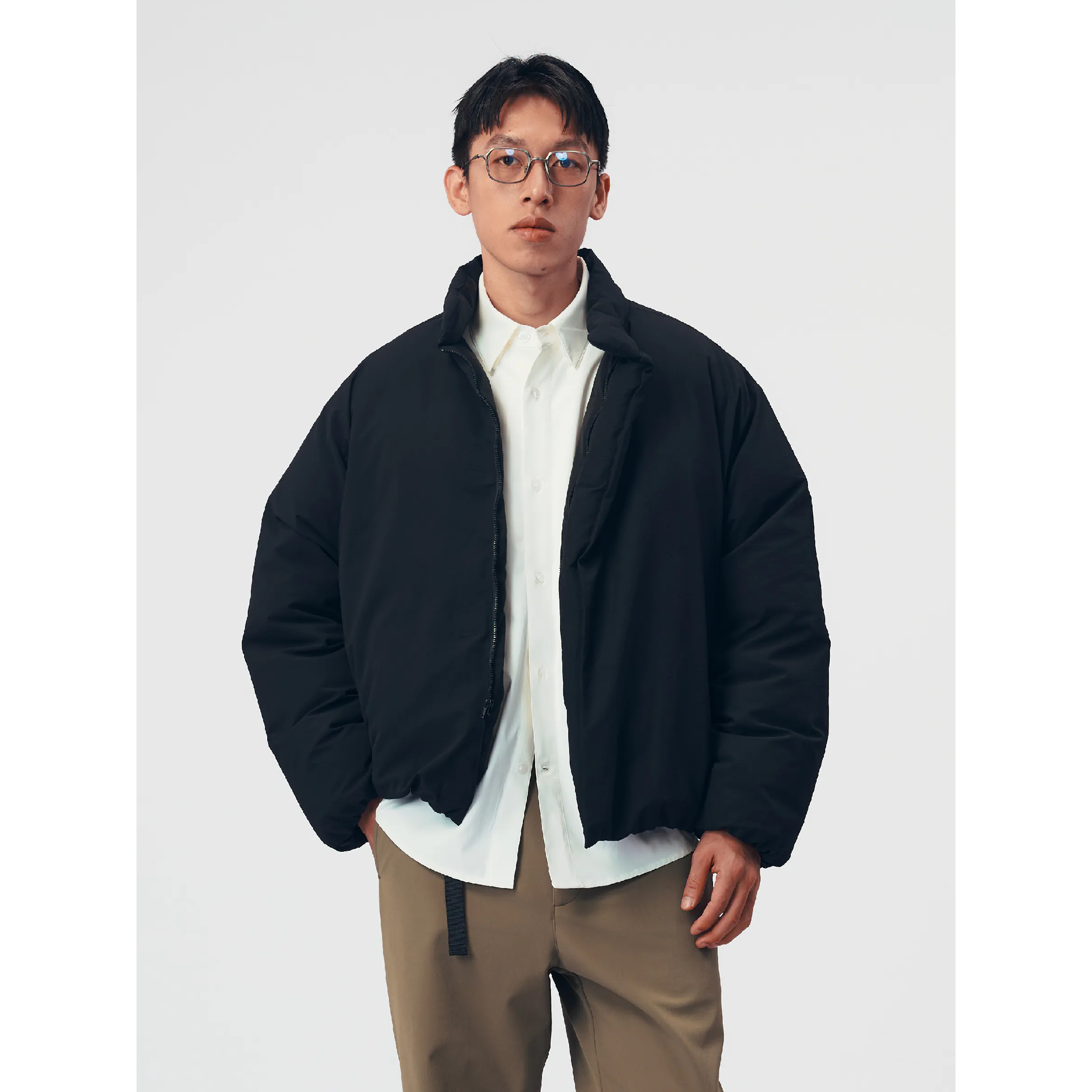 BOHRHOO Stand Collar Down Jacket 極簡寬鬆 羽絨外套 [BH1072]