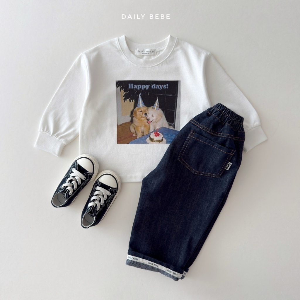 正韓秋Daily Bebe 牛仔錐形褲