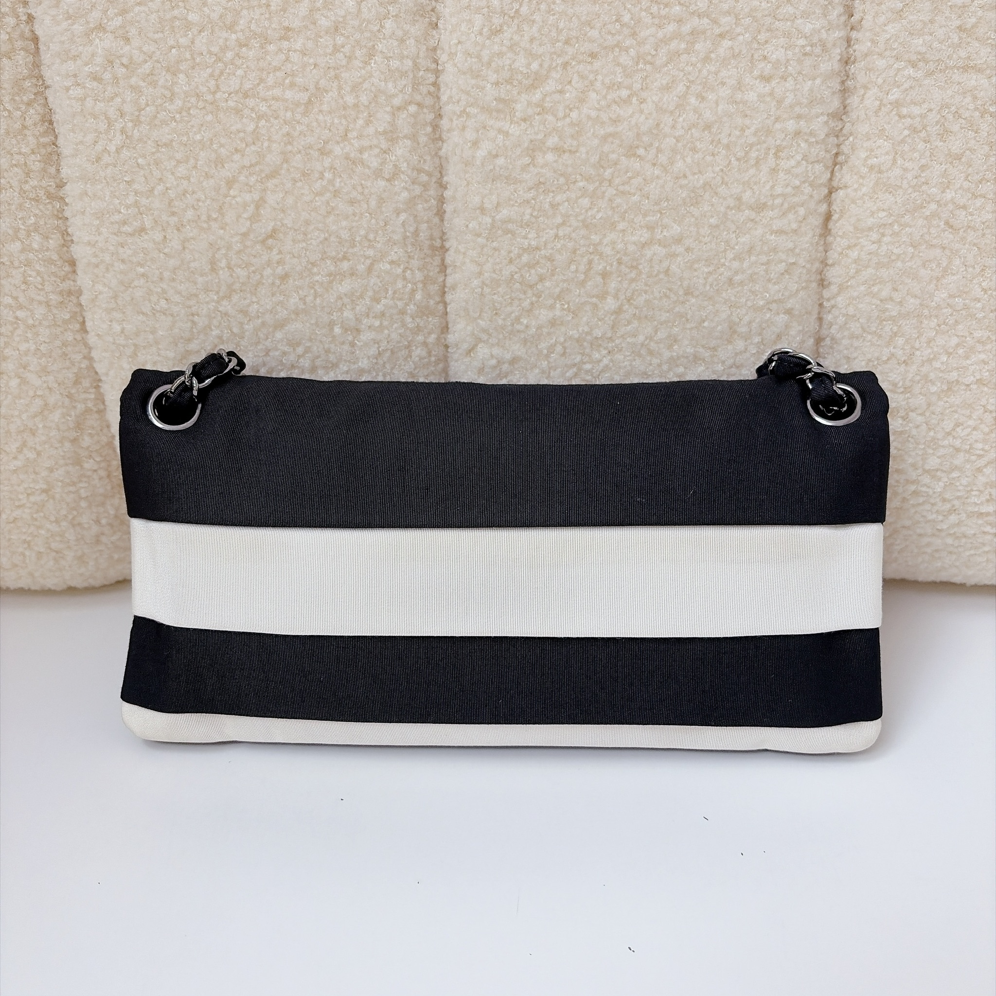 Chanel 2.55 Reissue Flap Bag- Black and White / SHW