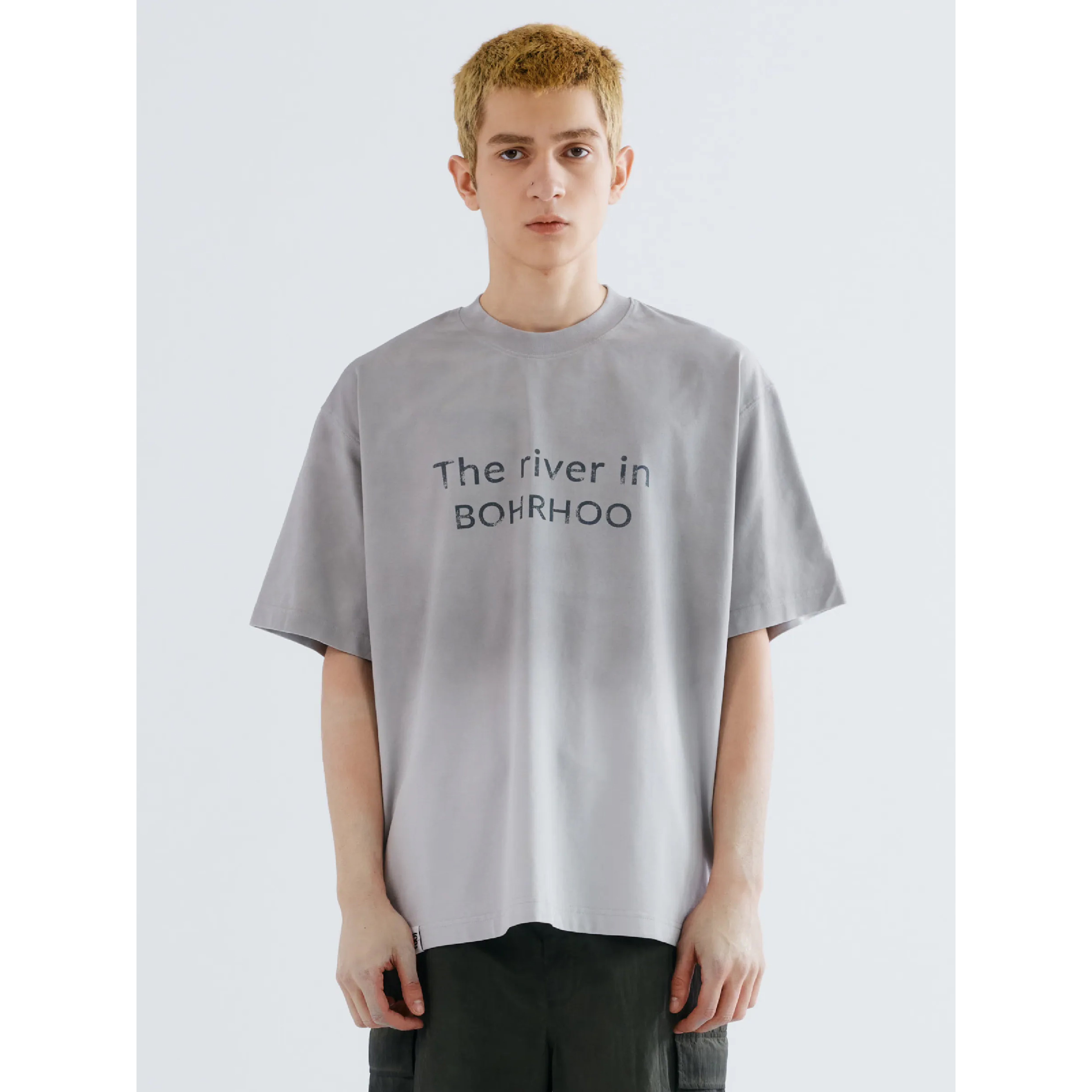 BOHRHOO Distressed Spray Tee 吸濕速乾 做舊印花短Tee [BH796]