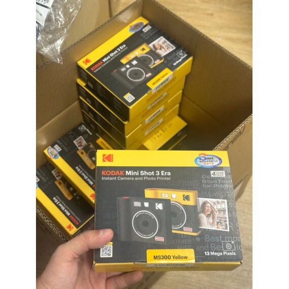 包郵優惠 Kodak 柯達 - Mini Shot 3 Era MS300 即影即有相機+相片打印機 (黃色) #2608