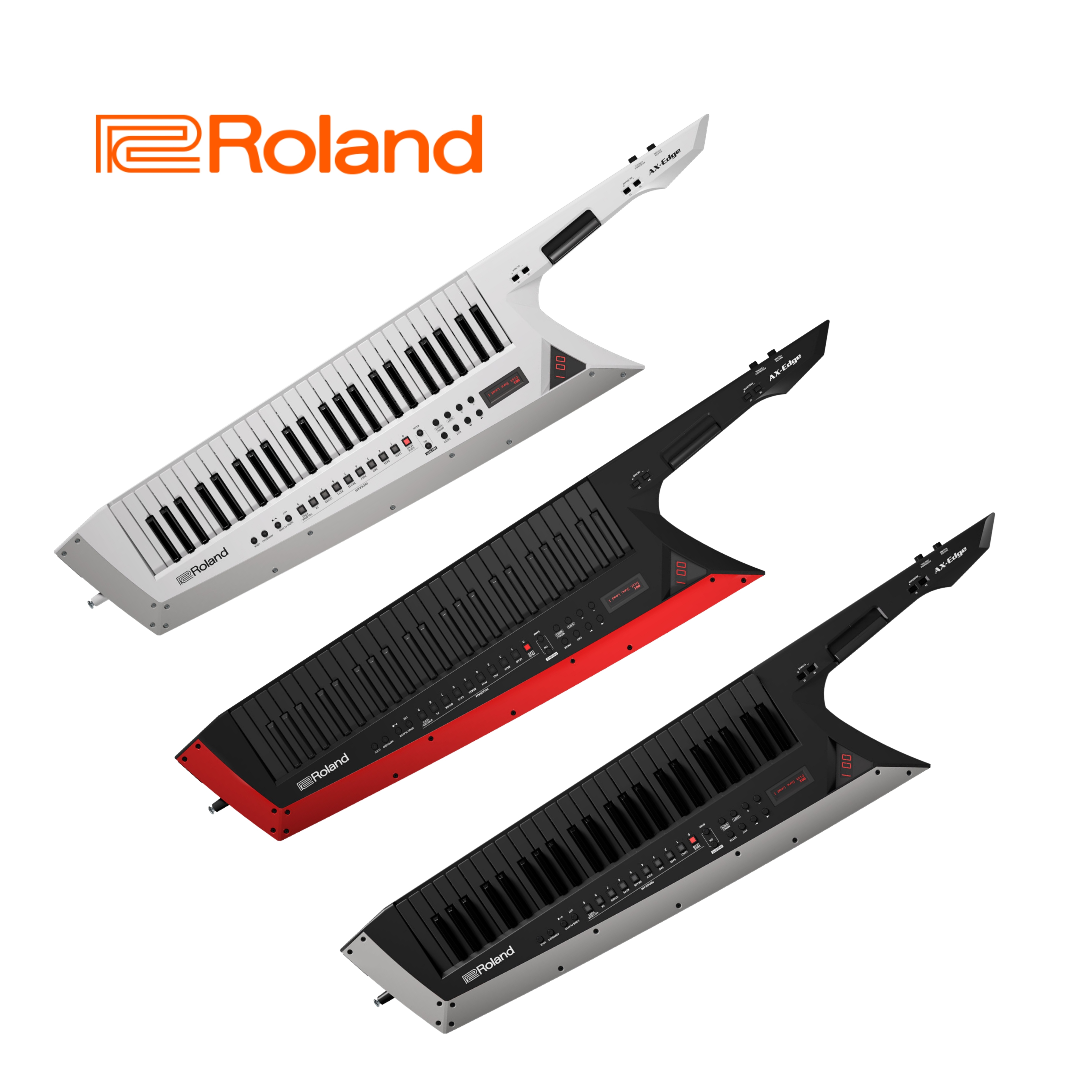 Roland AX-EDGE KEYTAR 49鍵 白色/紅黑 肩背式合成器