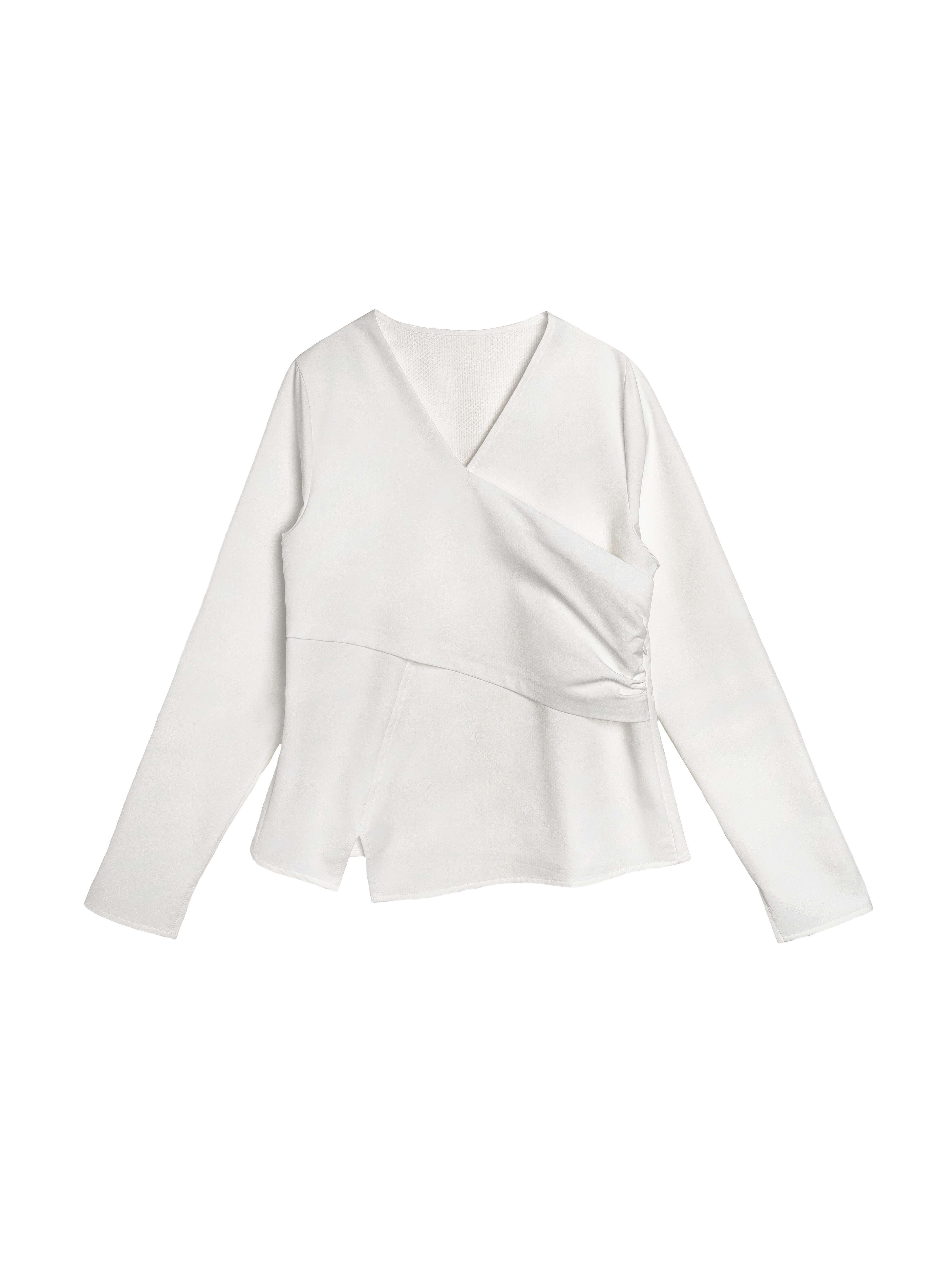 Lace Trim Detail Drawstring Shirt - 26WDT314D