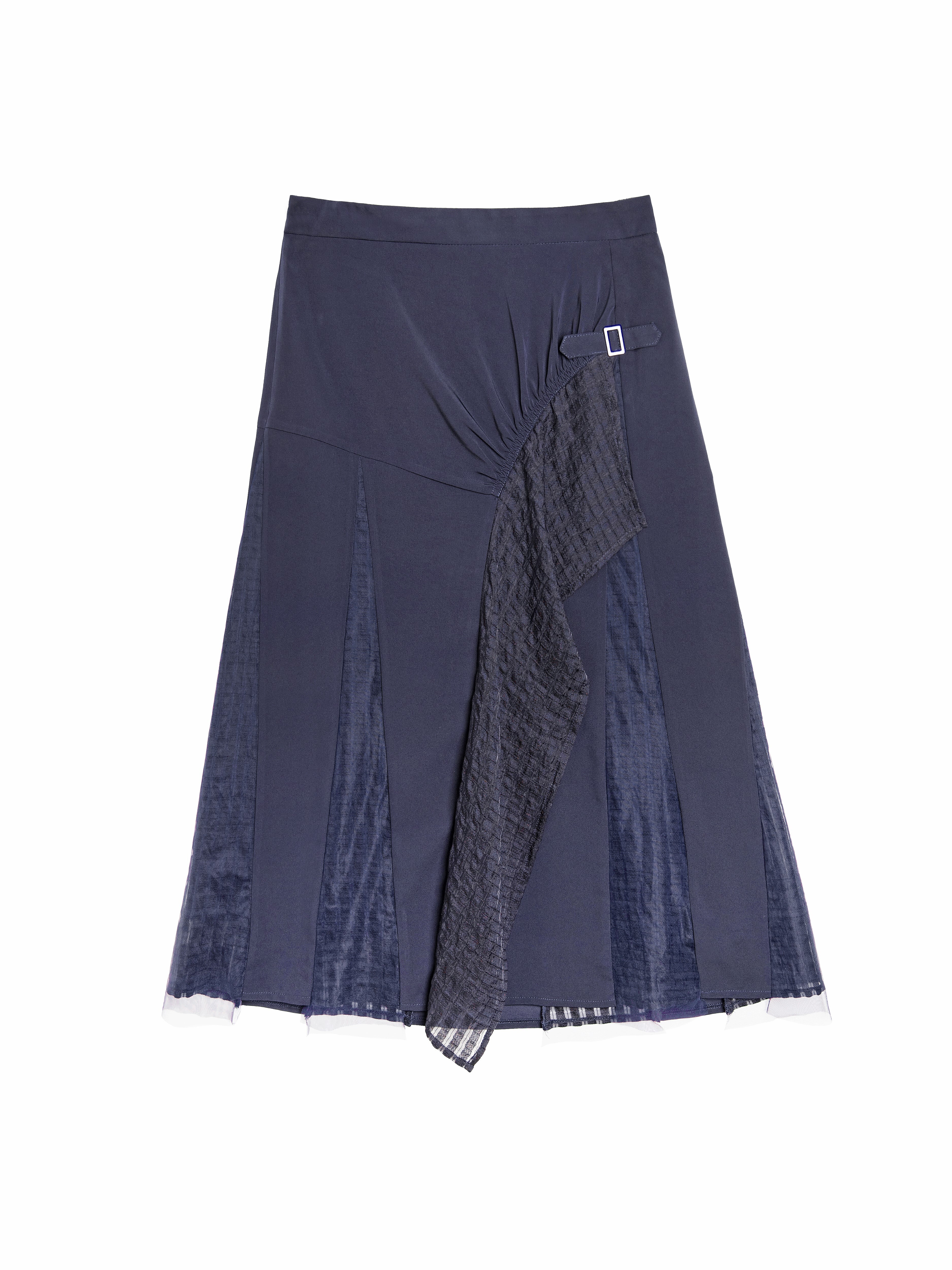 Patchwork Ruffle Skirt - 26WDK268C
