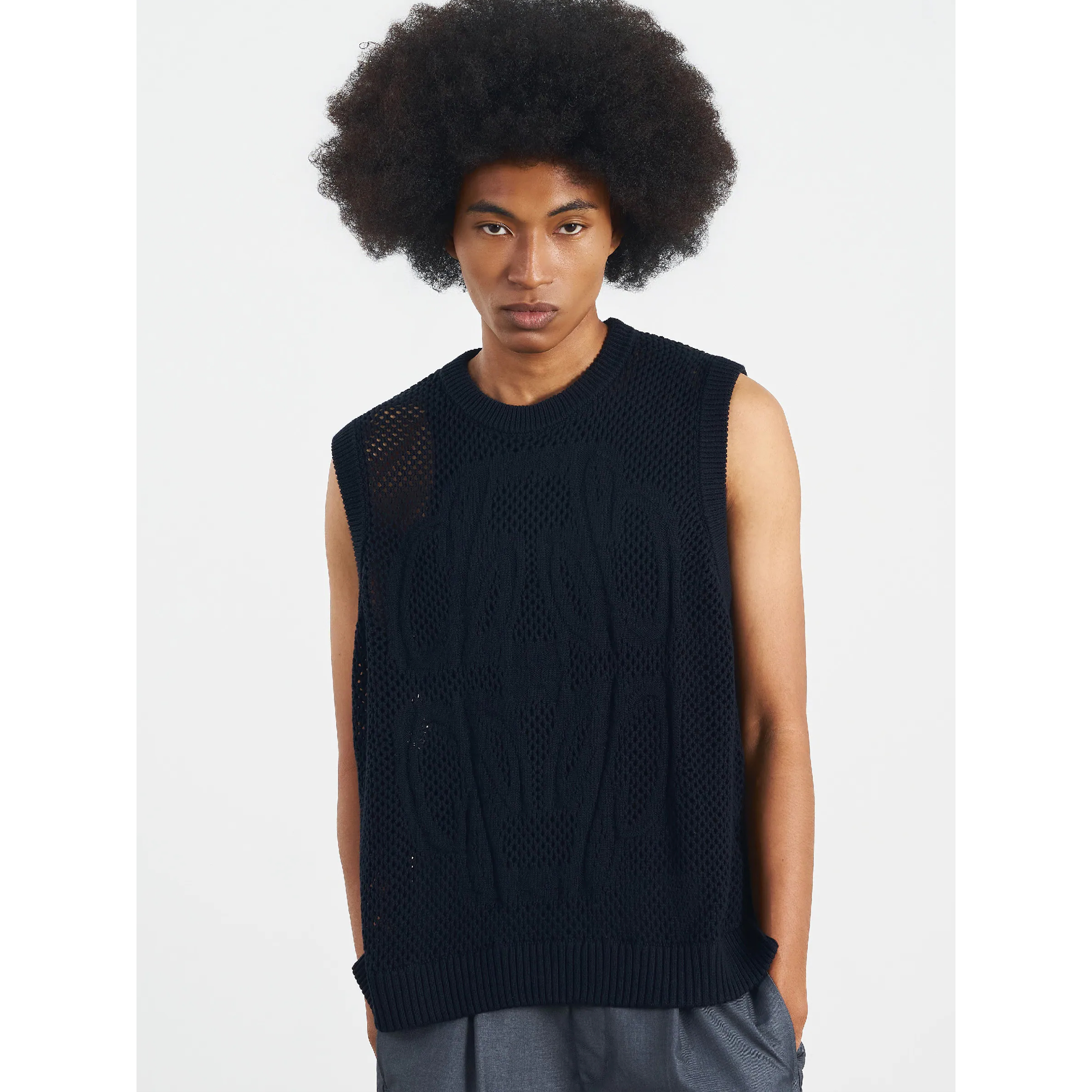 CHOIR Logo Knit Vest 簍空針織背心 [KV01]