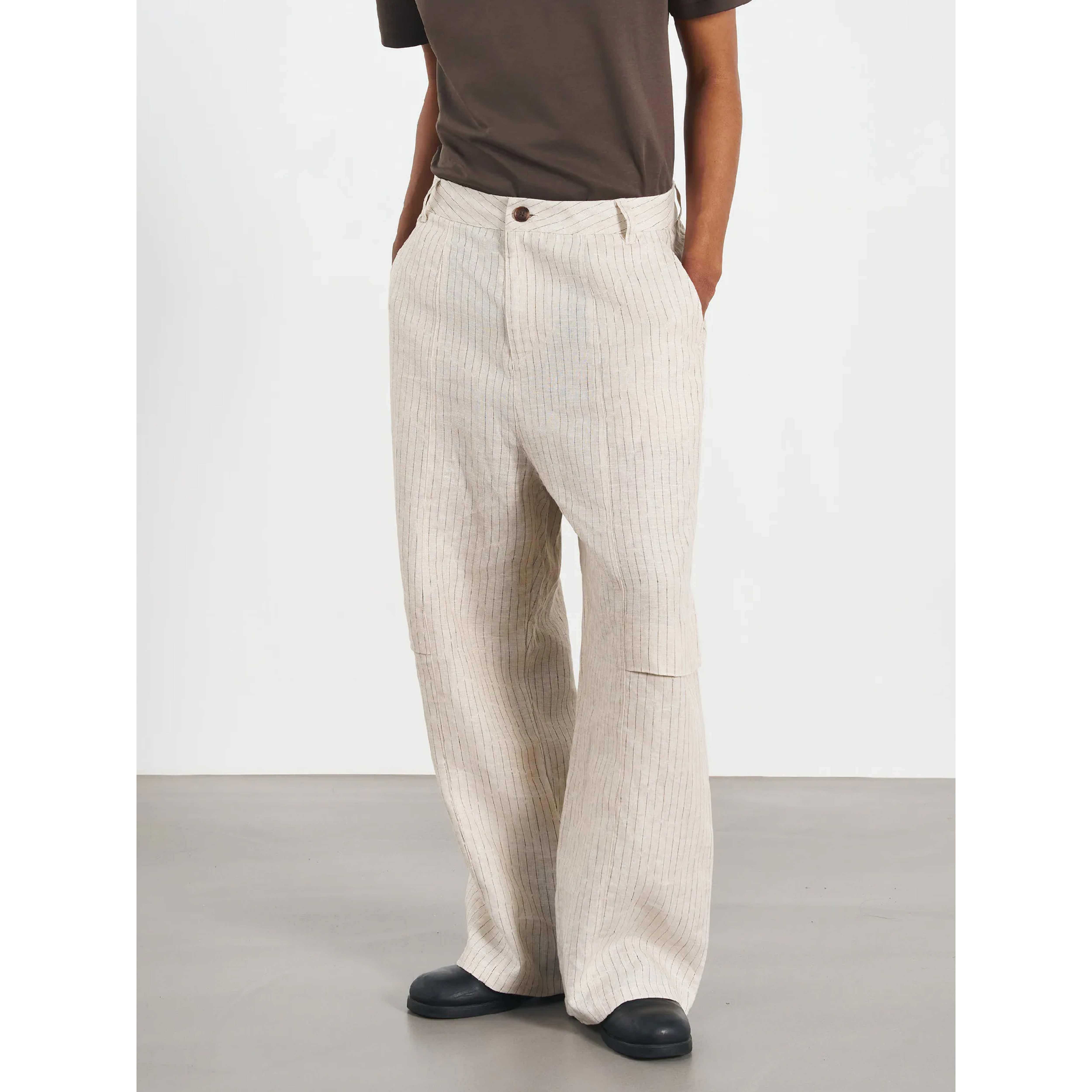 CHOIR Knee Dart Pants 直條紋 膝摺寬褲 [KDP01]