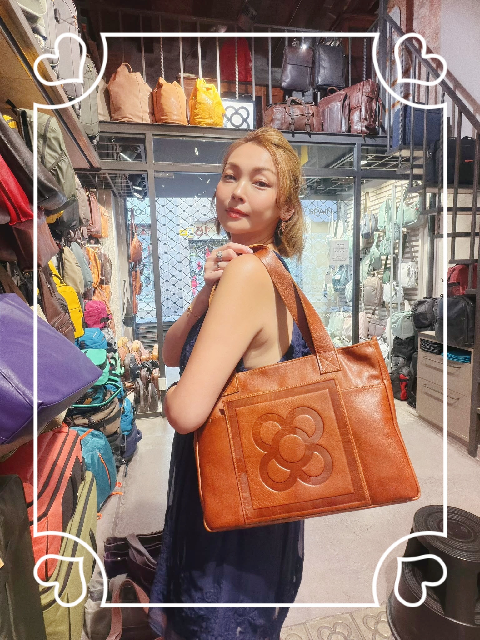 西班牙代購 2217N Barcelona tile shopper bag rectangular