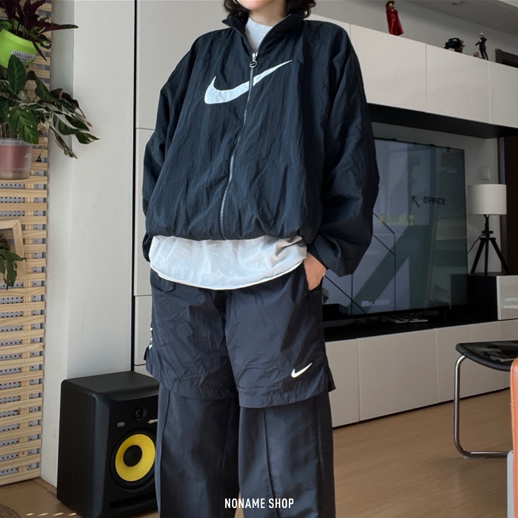 NIKE Sportswear Essential 大勾 防風 防潑水 外套 黑色 (女款)
