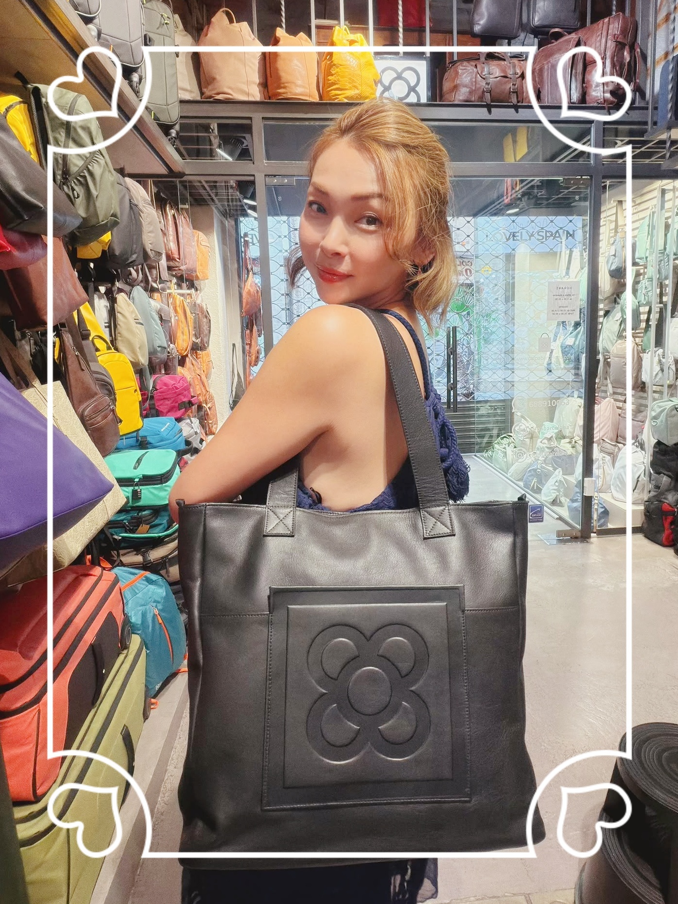 西班牙代購 2216N BARCELONA TILE SHOPPER BAG