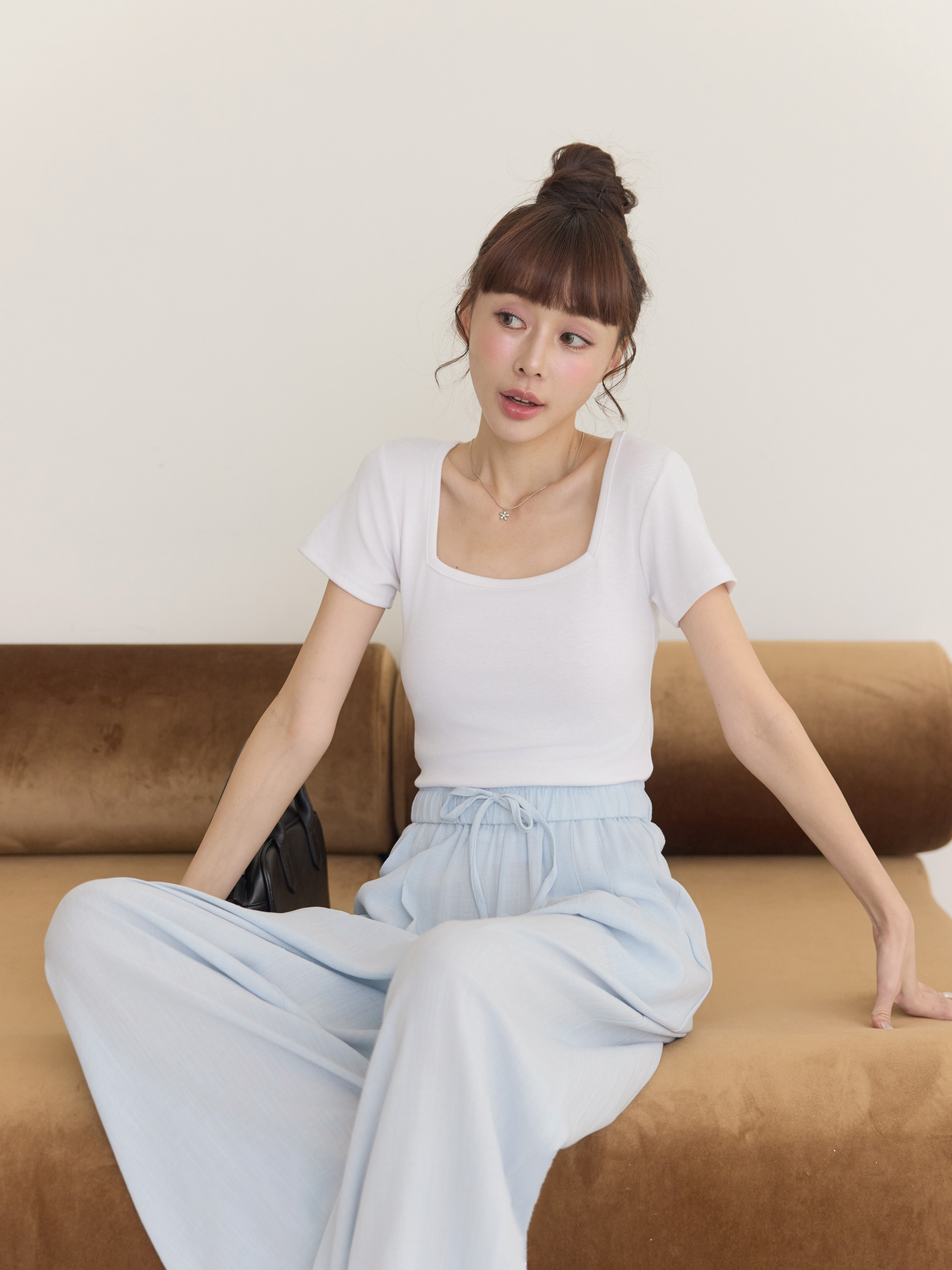 小方領親膚棉TEE