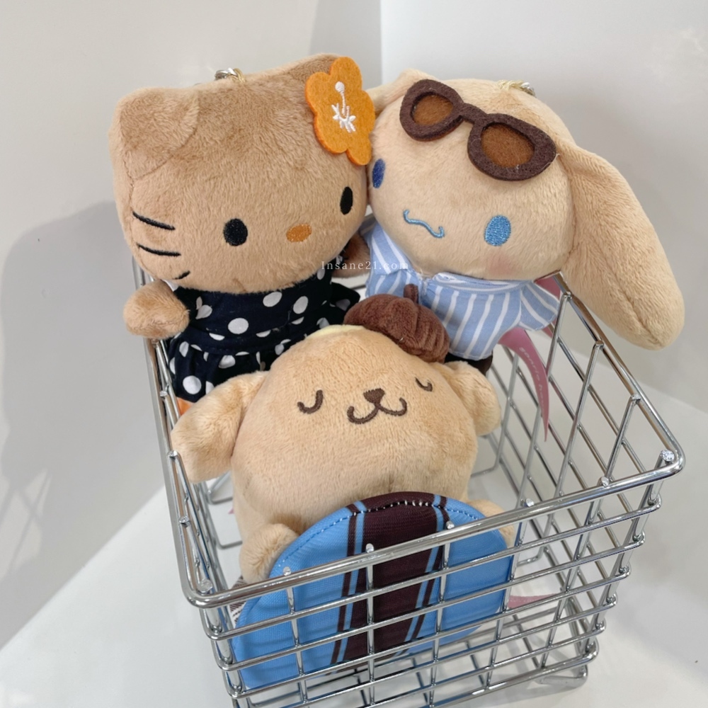 SANRIO HOUSE 三麗鷗 夏日系列 絨毛吊飾 配件 曬黑 裝扮 日本