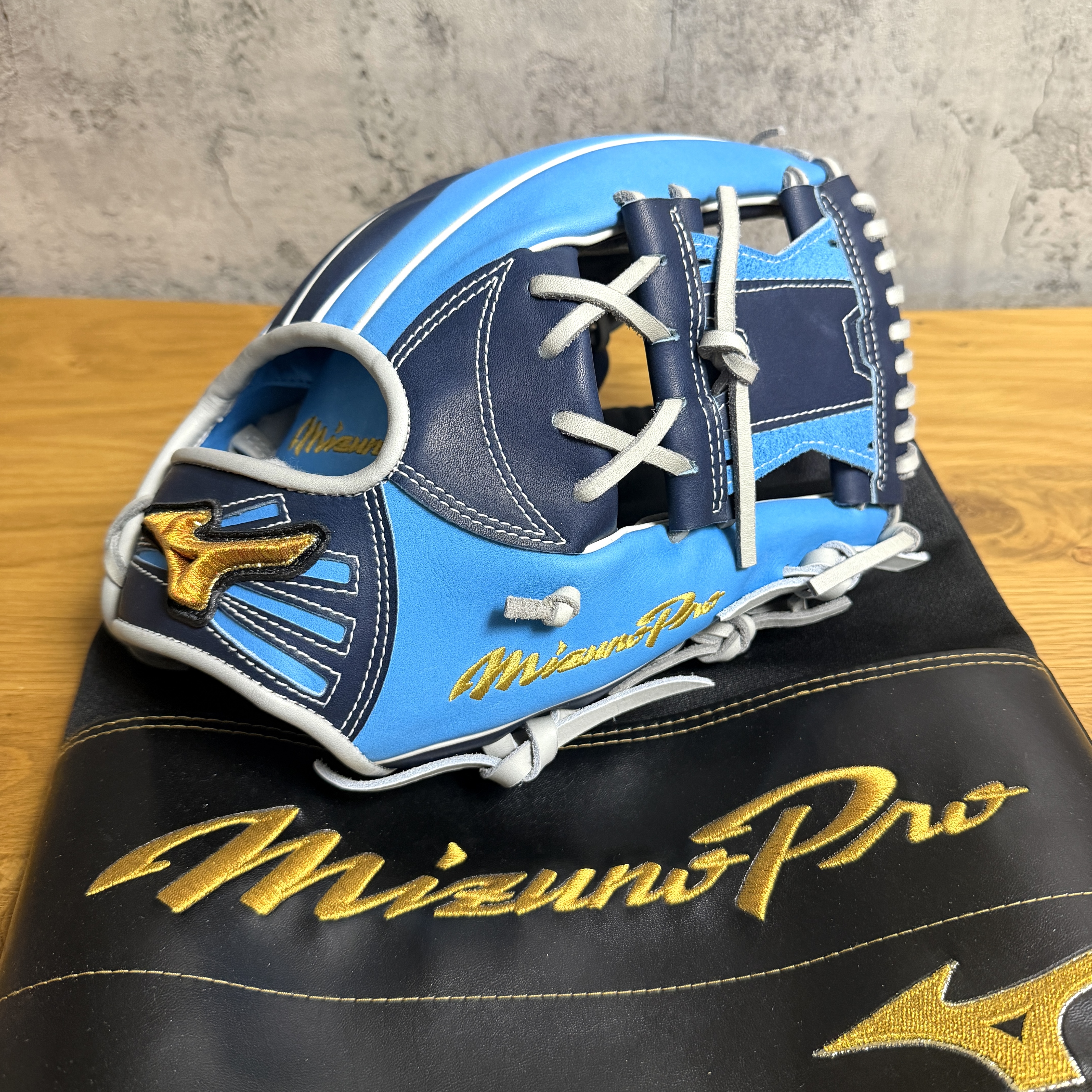 現貨! 約11.8吋 Mizuno Pro  軟式 大內野 長岡秀樹+10mm 金標 波賀HAGA產 M-M010 option order 瘋牛限定