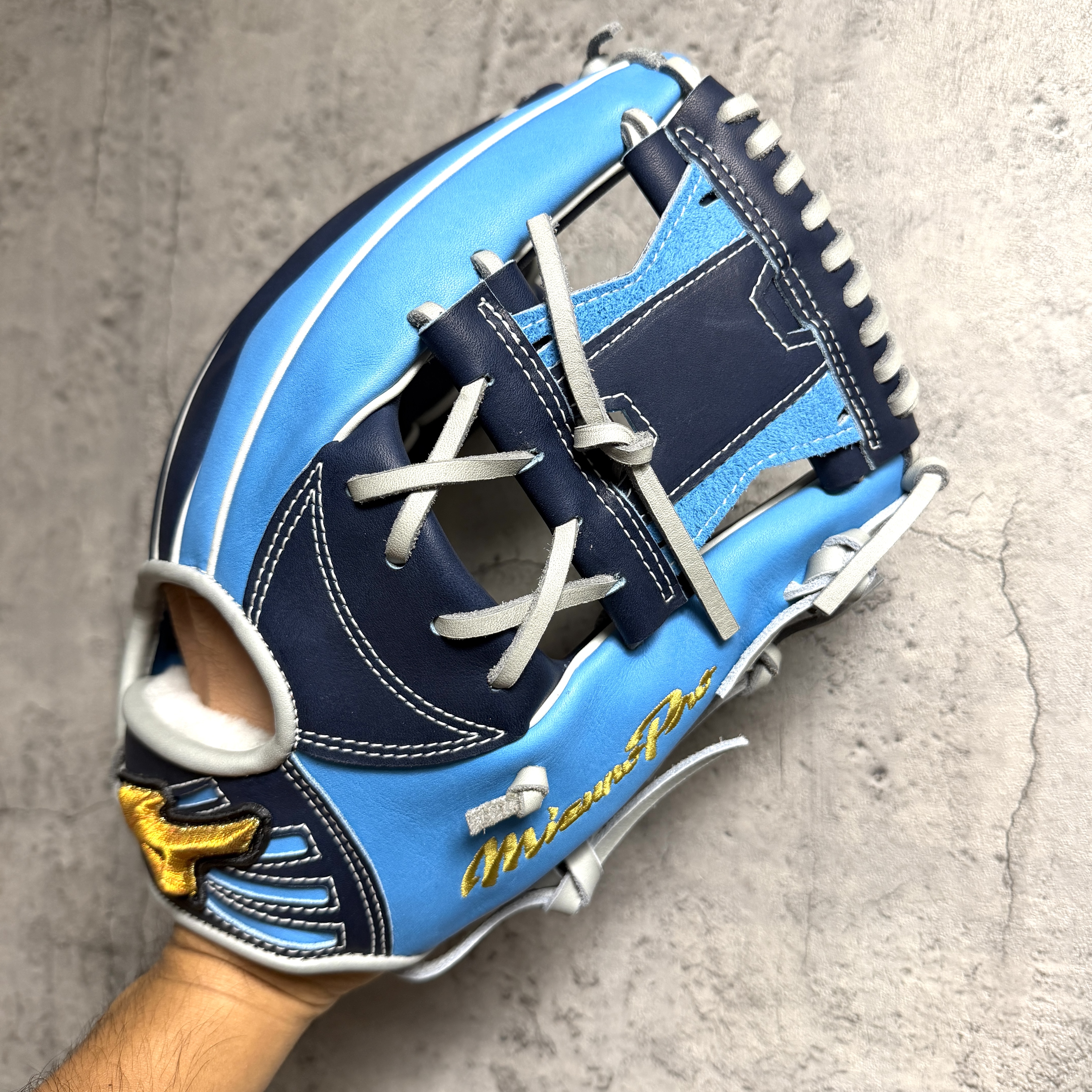 現貨! 約11.8吋 Mizuno Pro  軟式 大內野 長岡秀樹+10mm 金標 波賀HAGA產 M-M010 option order 瘋牛限定