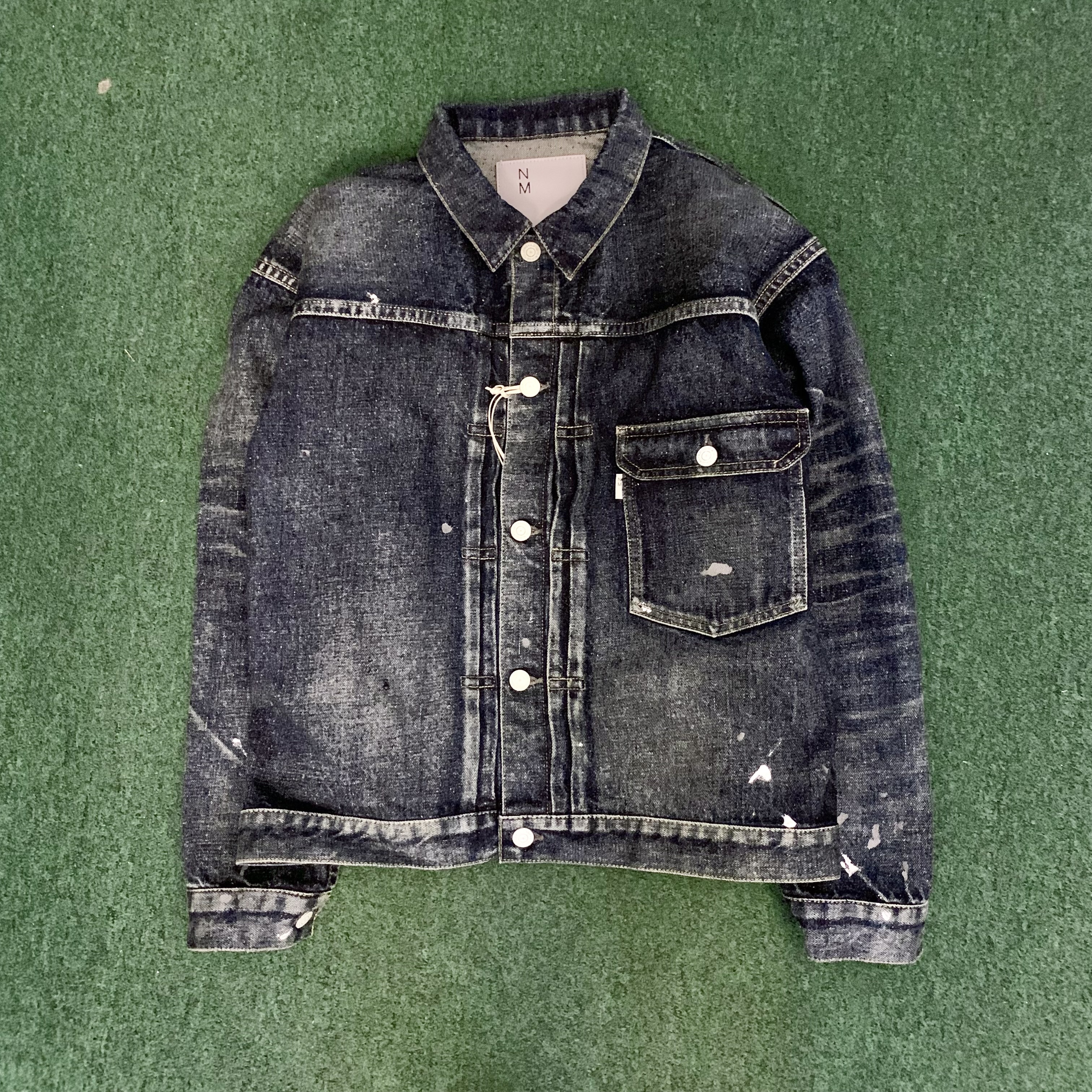 NEW MANUAL JAPAN #001 T-BACK DENIM JACKET - SIZE M