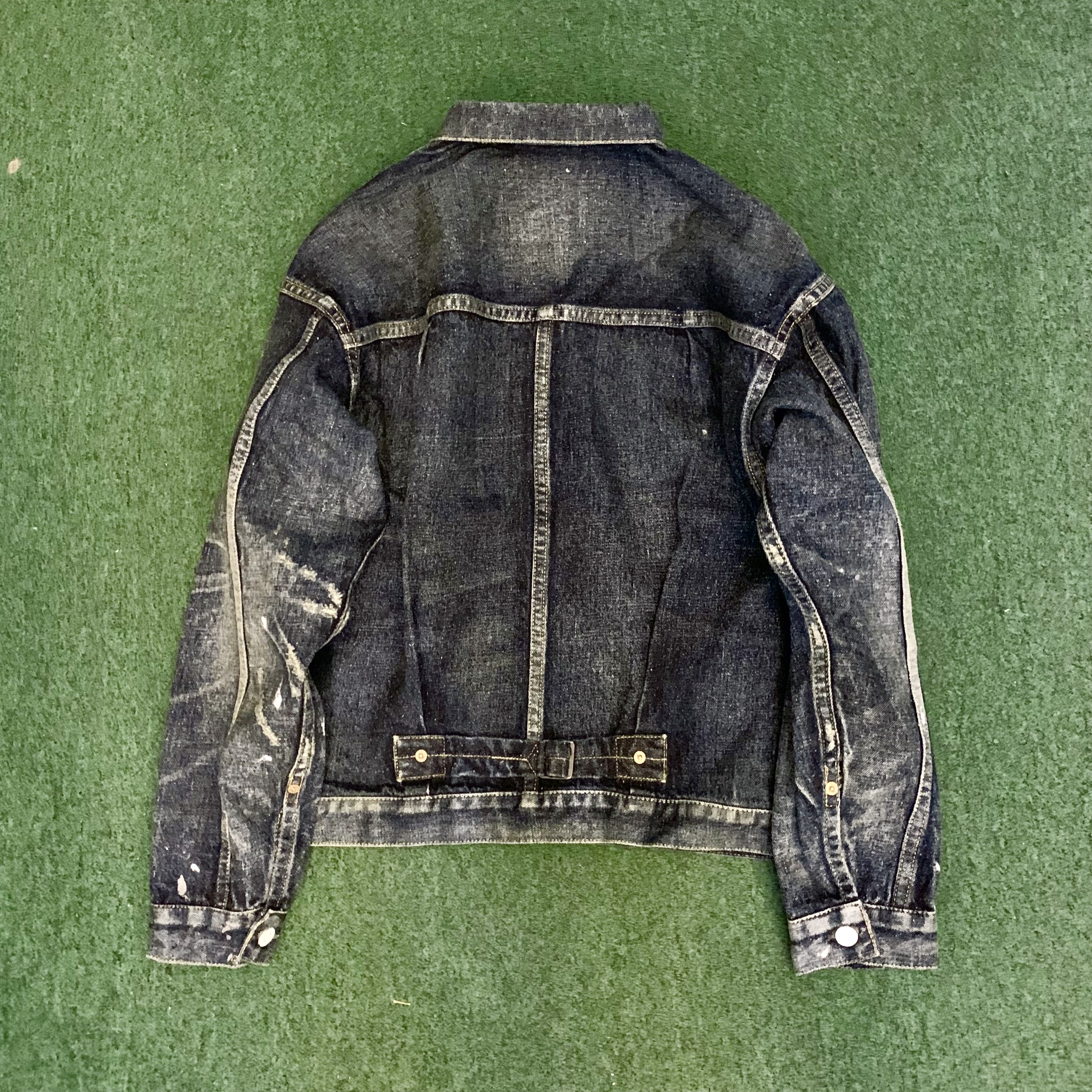 NEW MANUAL JAPAN #001 T-BACK DENIM JACKET - SIZE M