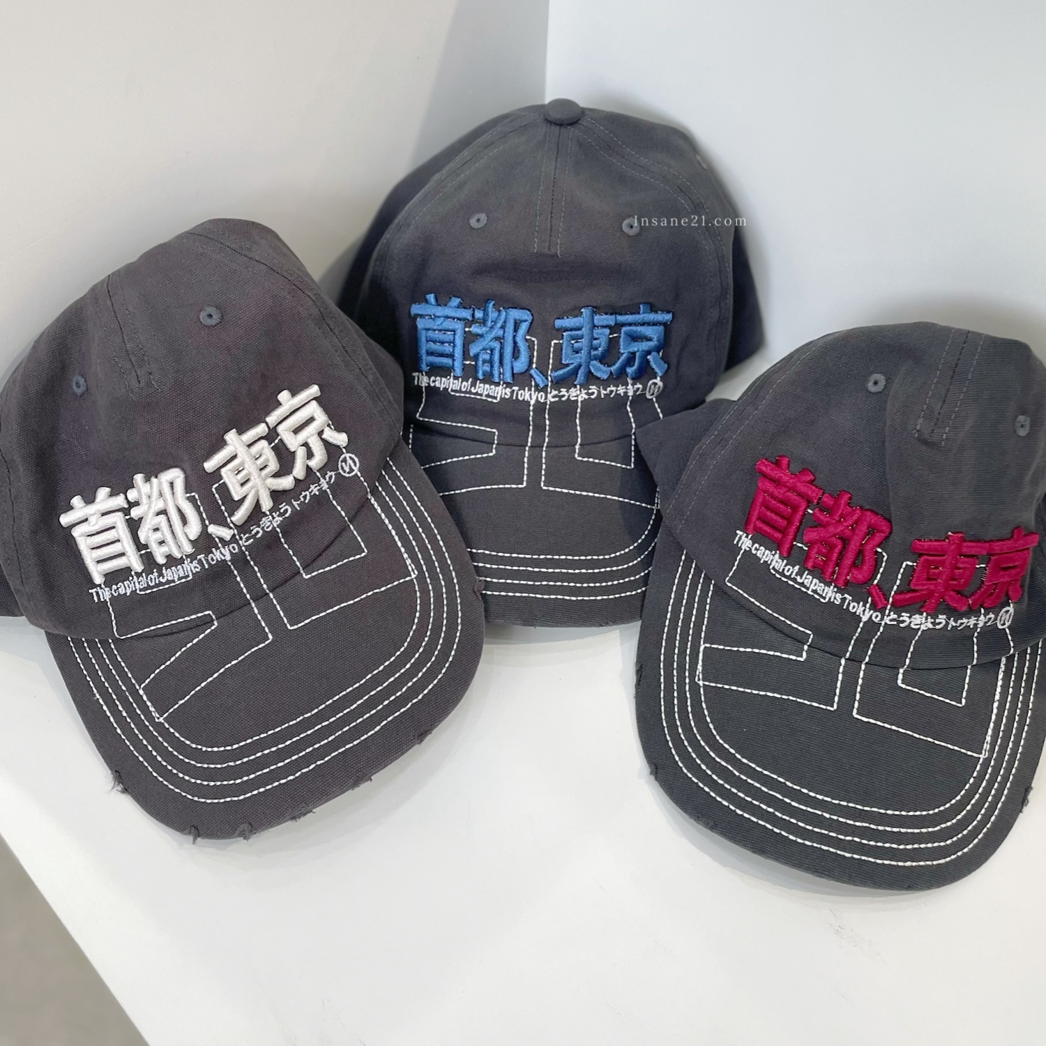 9090 首都東京 字體 老帽 TOKYO CAP 三色 日本 潮流 穿搭