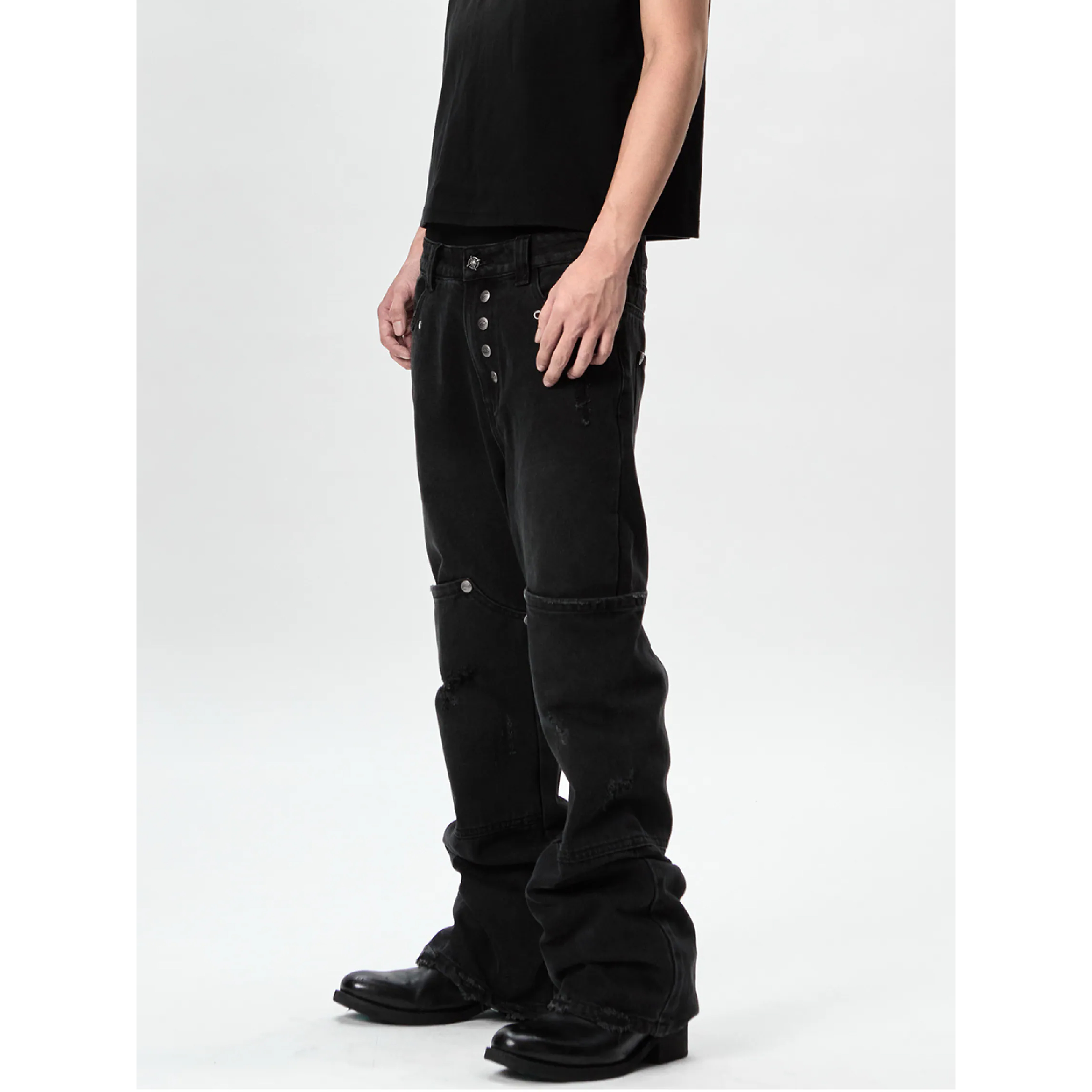 JOBDATASHEET Basic Button-Fly Jeans [D44]