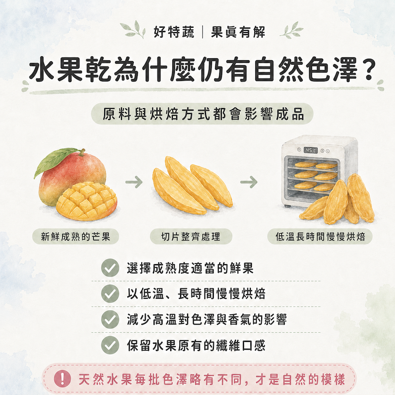 果乾的自然色澤