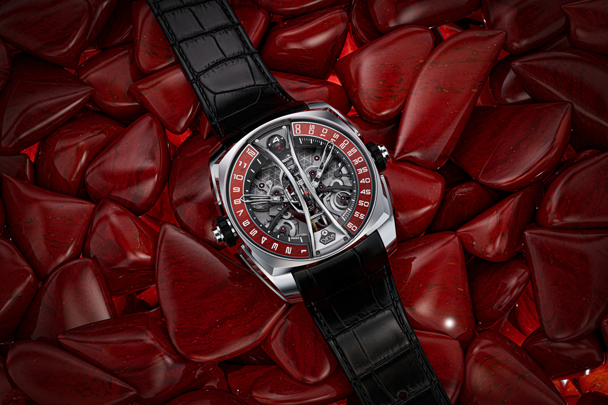 KLEPCYS VERTICAL TOURBILLON JASPER, WWG2026,Cyrus,Cyrus Genève,JASPER,Jean-François Mojon,獨立製錶,賽瑞錶,中置垂直鏤空陀飛輪,539.506.TT.SP.A,