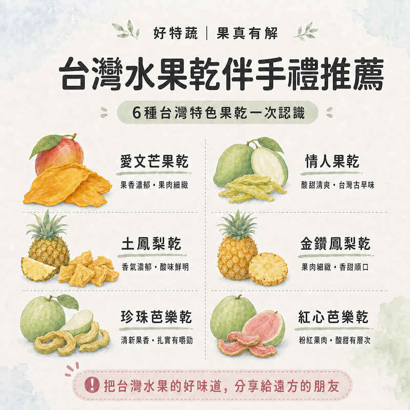 最能代表台灣的水果乾伴手禮推薦