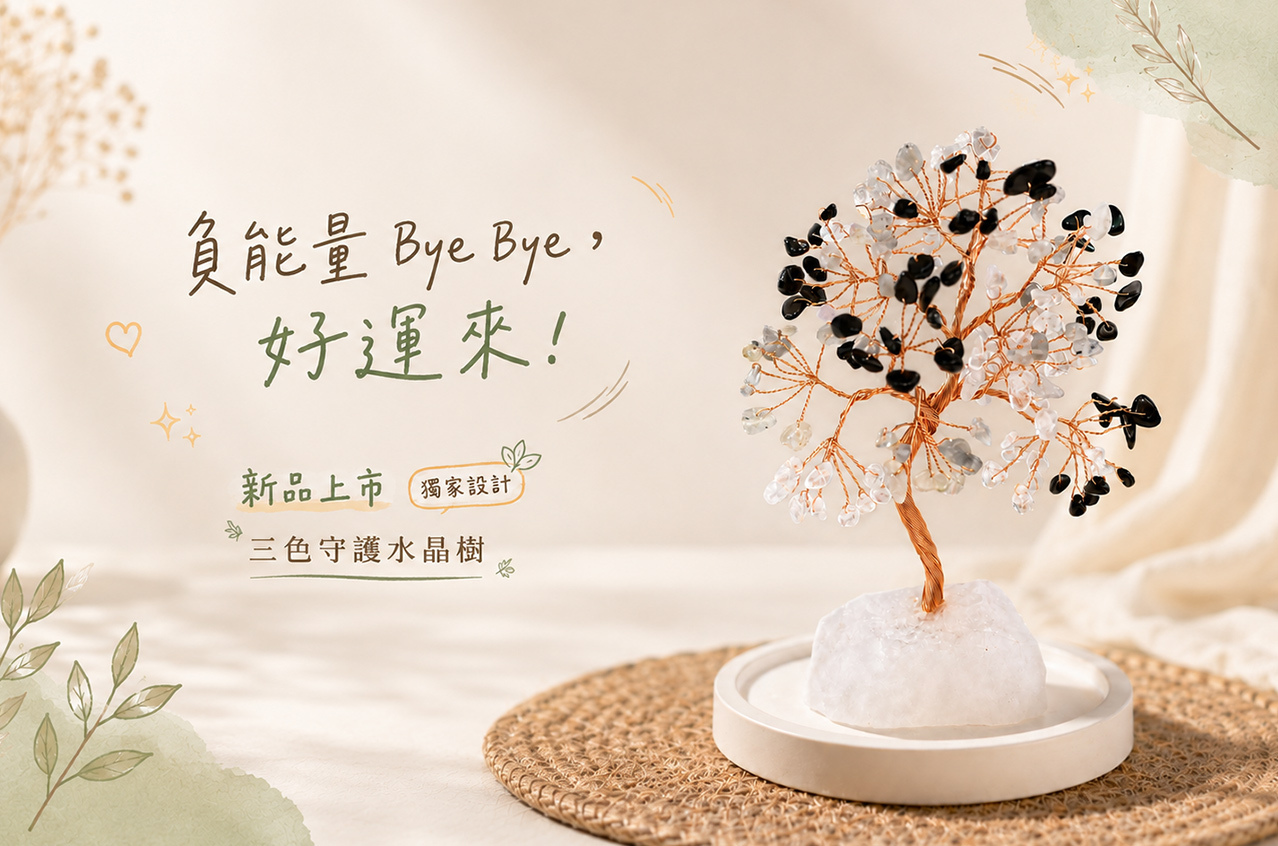 三色守護水晶樹 新品上市