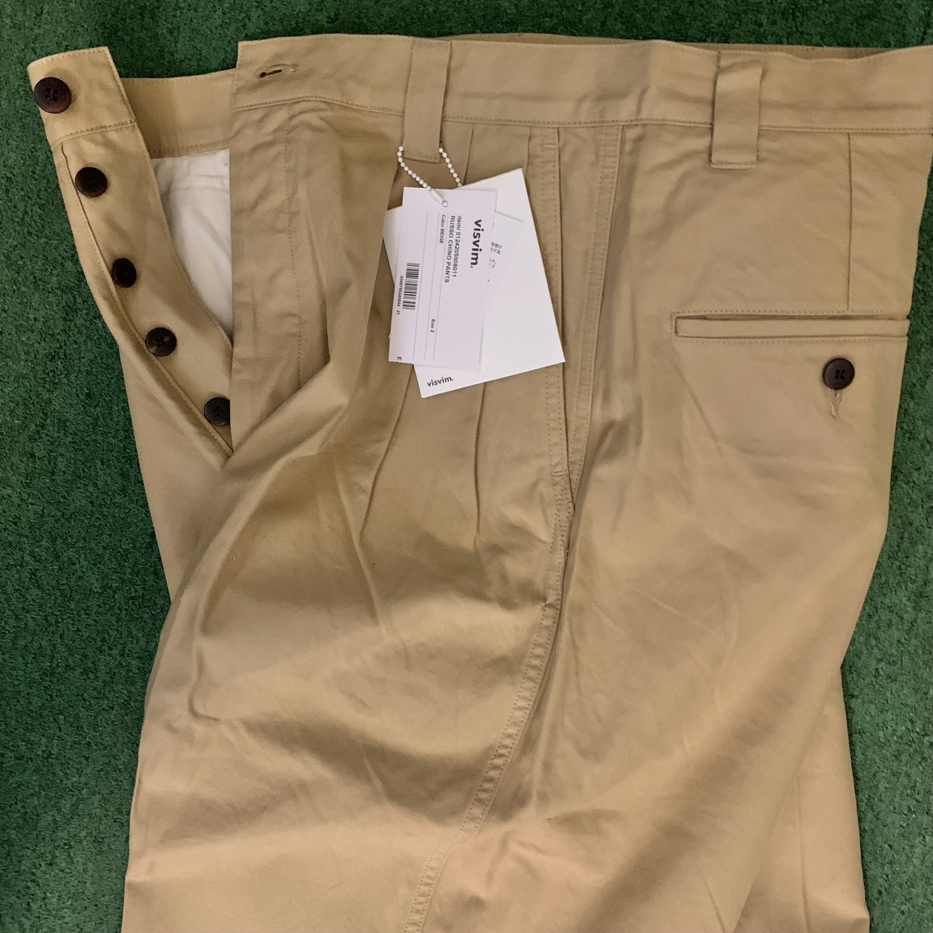 LAST SALE: VISVIM RUSSO CHINO PANTS - BEIGE SIZE 2 IN STOCK NOW (現貨發售中)