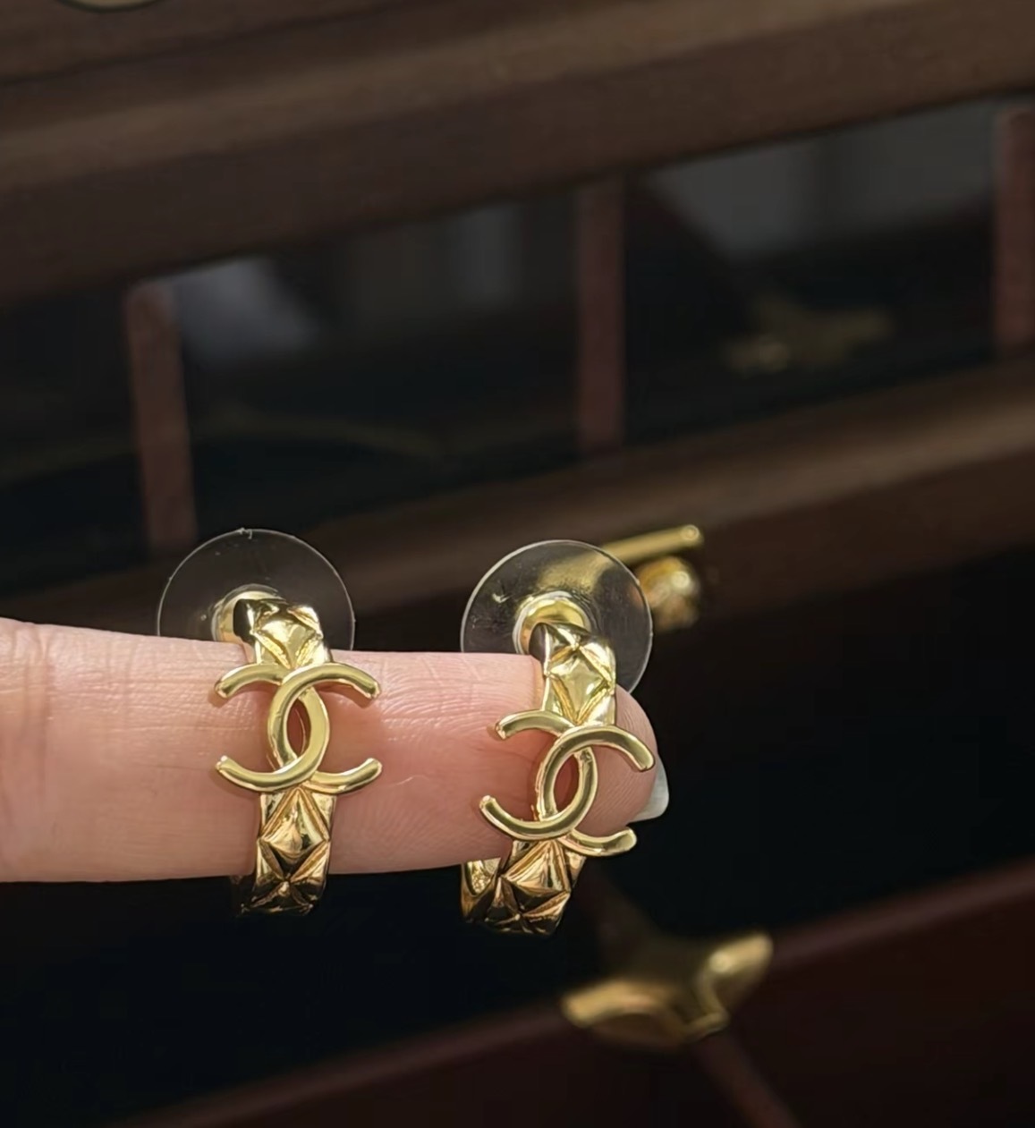 Chanel 26P cc Hoop Earrings  金色 耳環