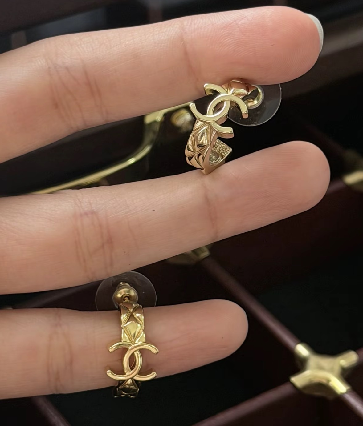 Chanel 26P cc Hoop Earrings  金色 耳環