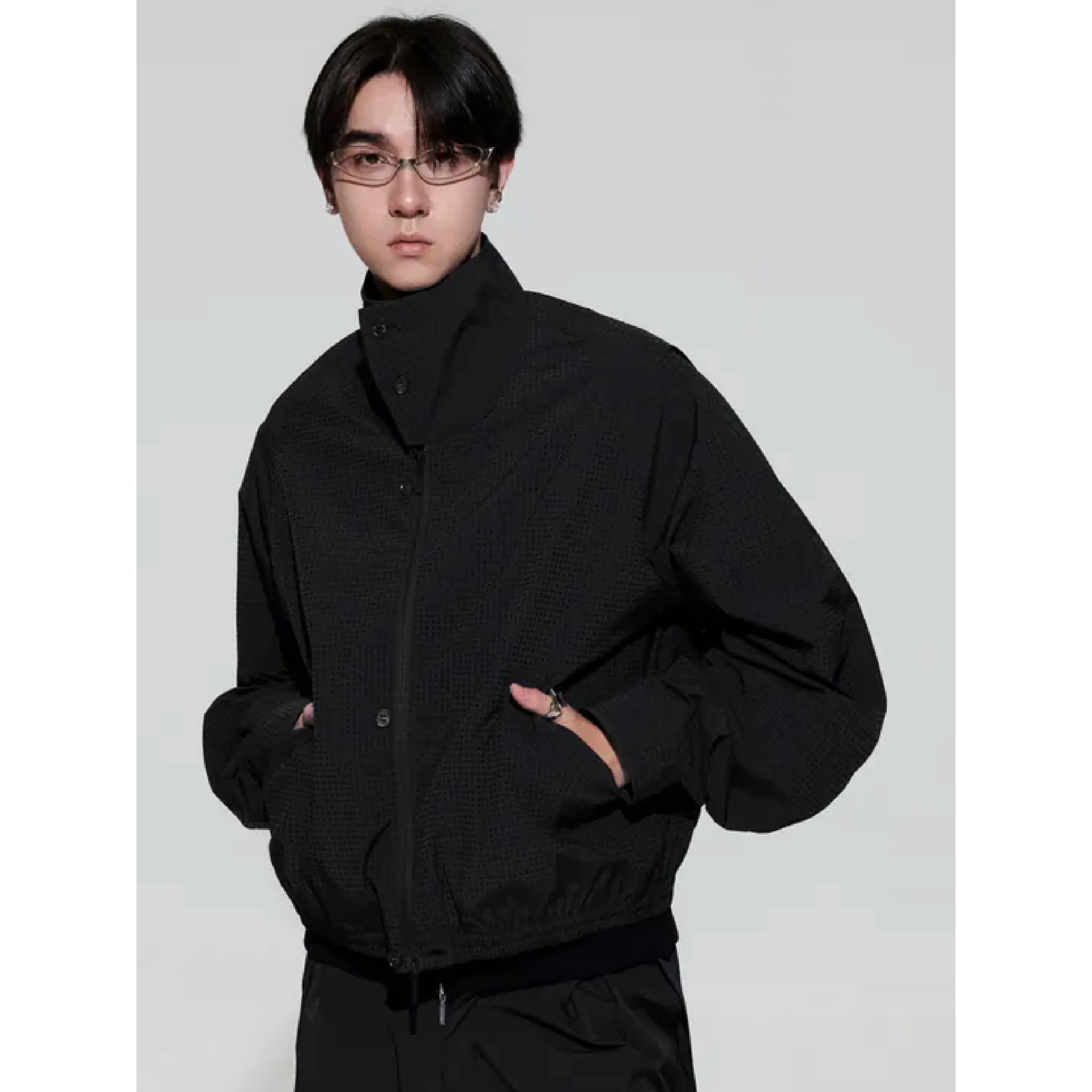 MELSIGN Plaid Utility Jacket