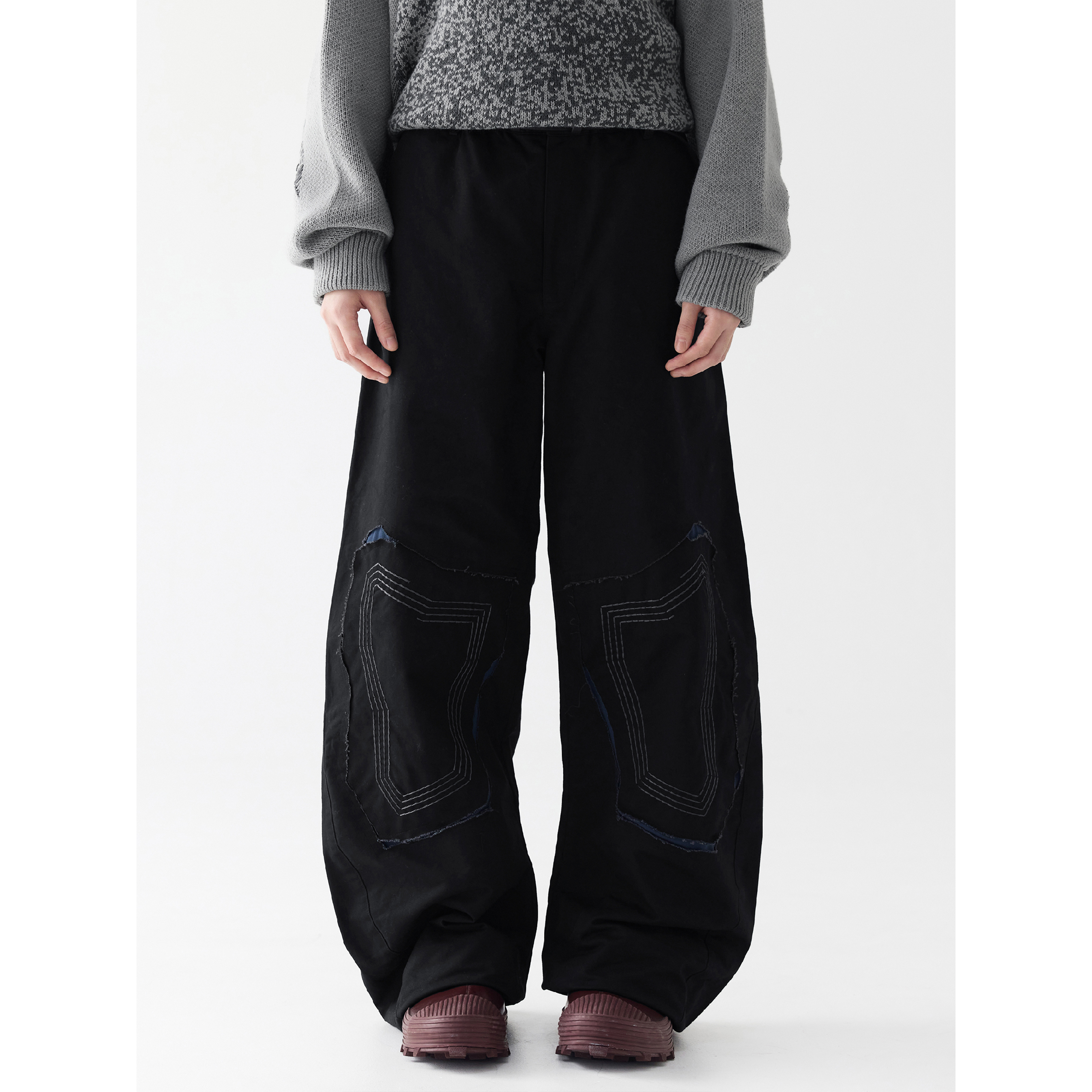MELSIGN Patch Curved Pants
