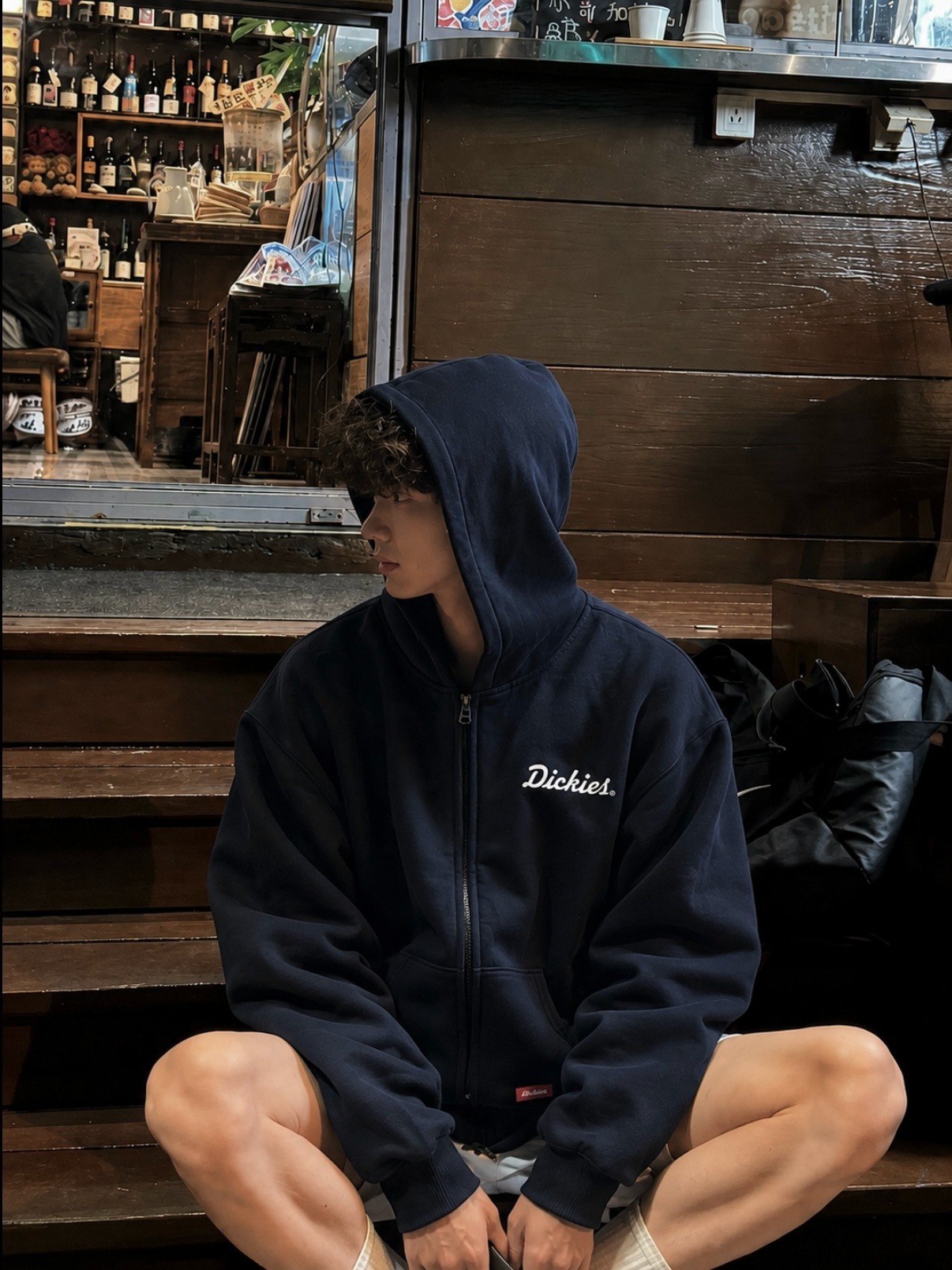 【逢甲FUZZY】DICKIES 字母Logo 紅標 純棉  連帽外套 寬鬆