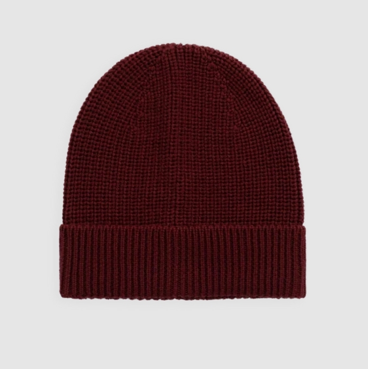（預購）JAMIEKAY 羅紋針織帽 Johan Knit Beanie - Burgundy