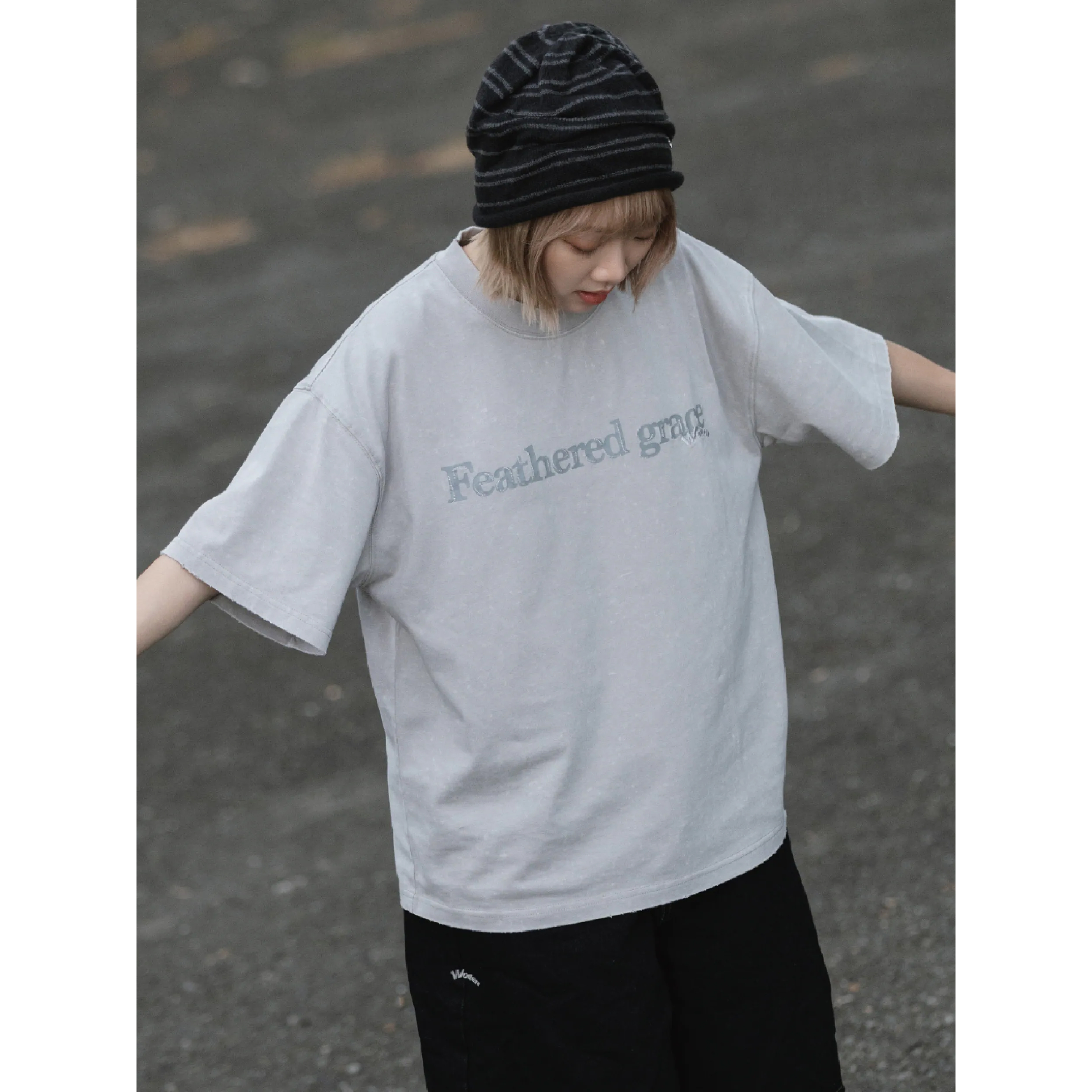 WODEN® Wash Stitch Font Tee 水洗字體短Tee