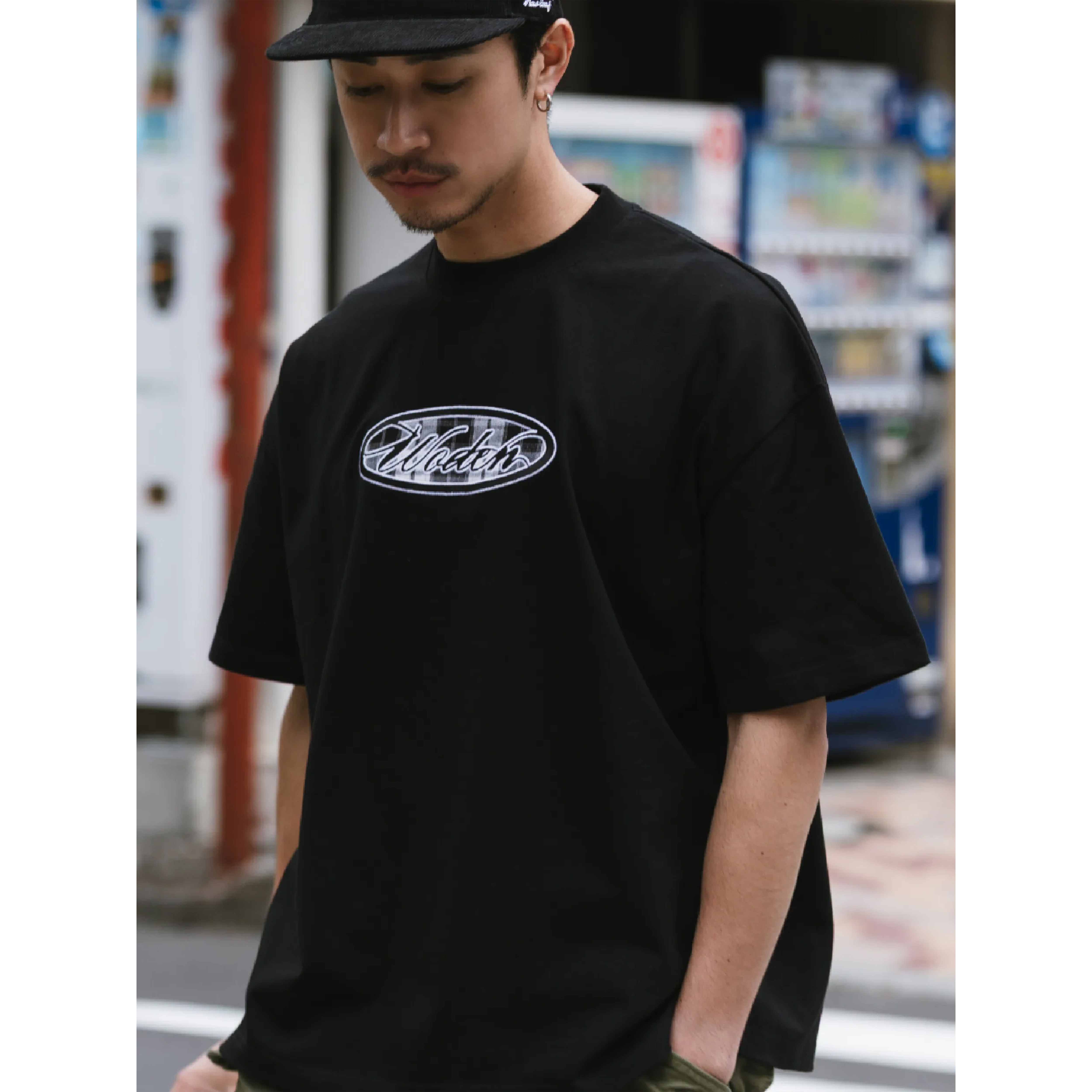 WODEN® Plaid Embroidery Tee 貼布格紋短Tee