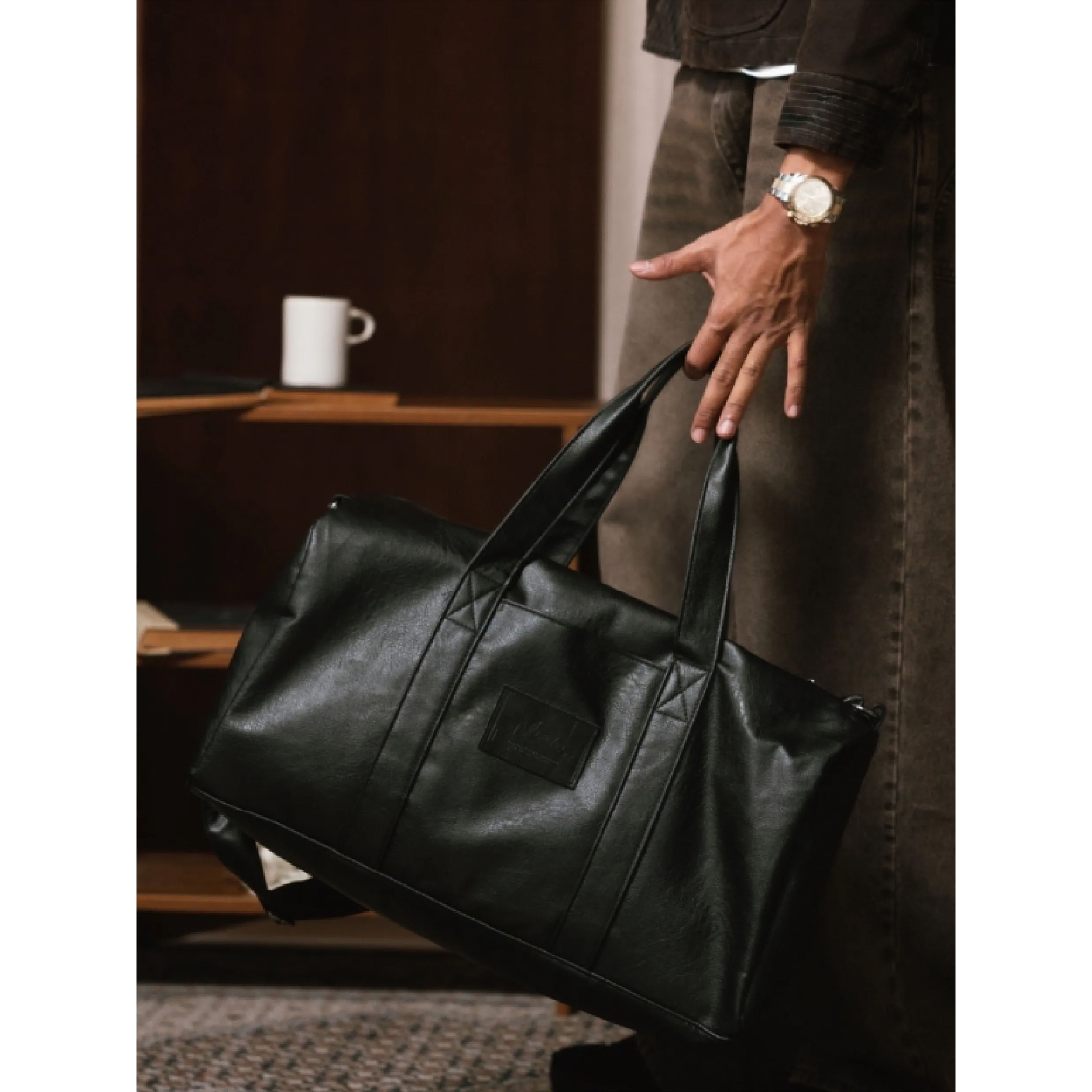WODEN® Leather Boston Bag 皮革 波士頓 旅行包