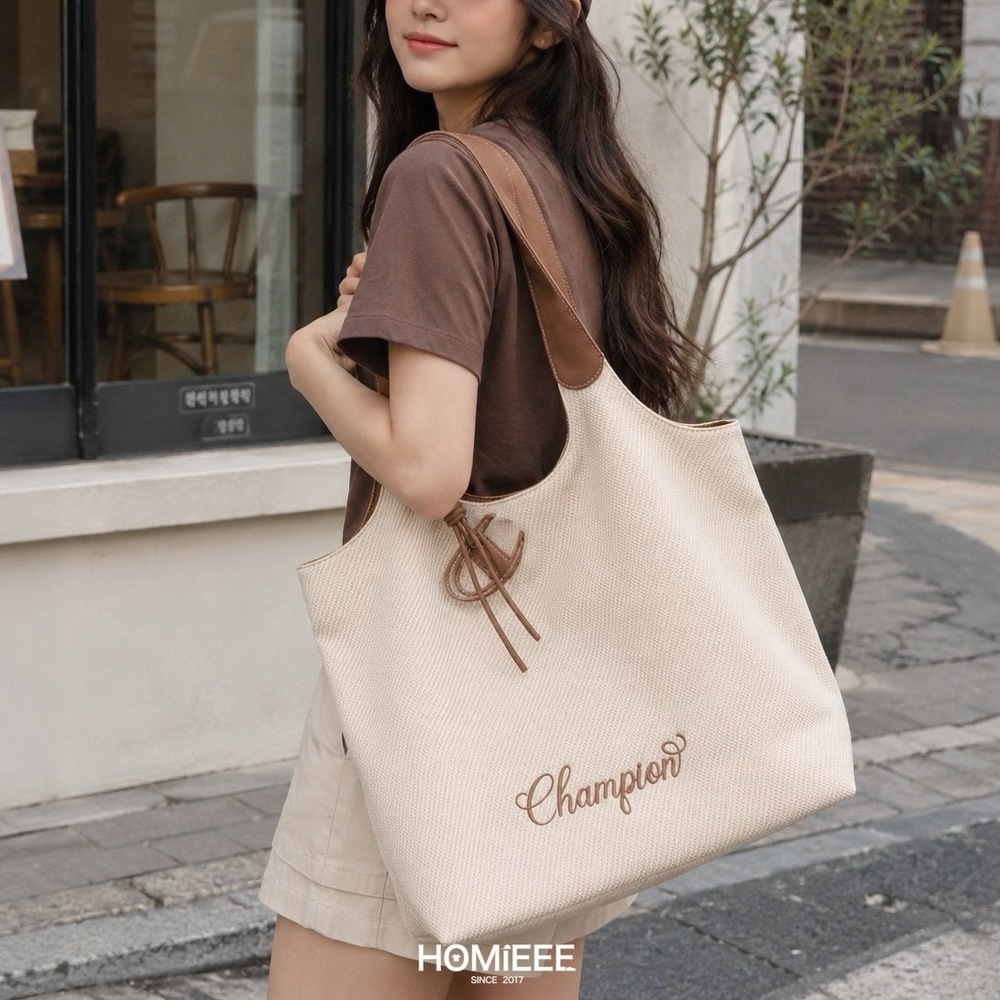 Champion Poised Tote With Clip 大容量 質感 托特包 手提包 三色