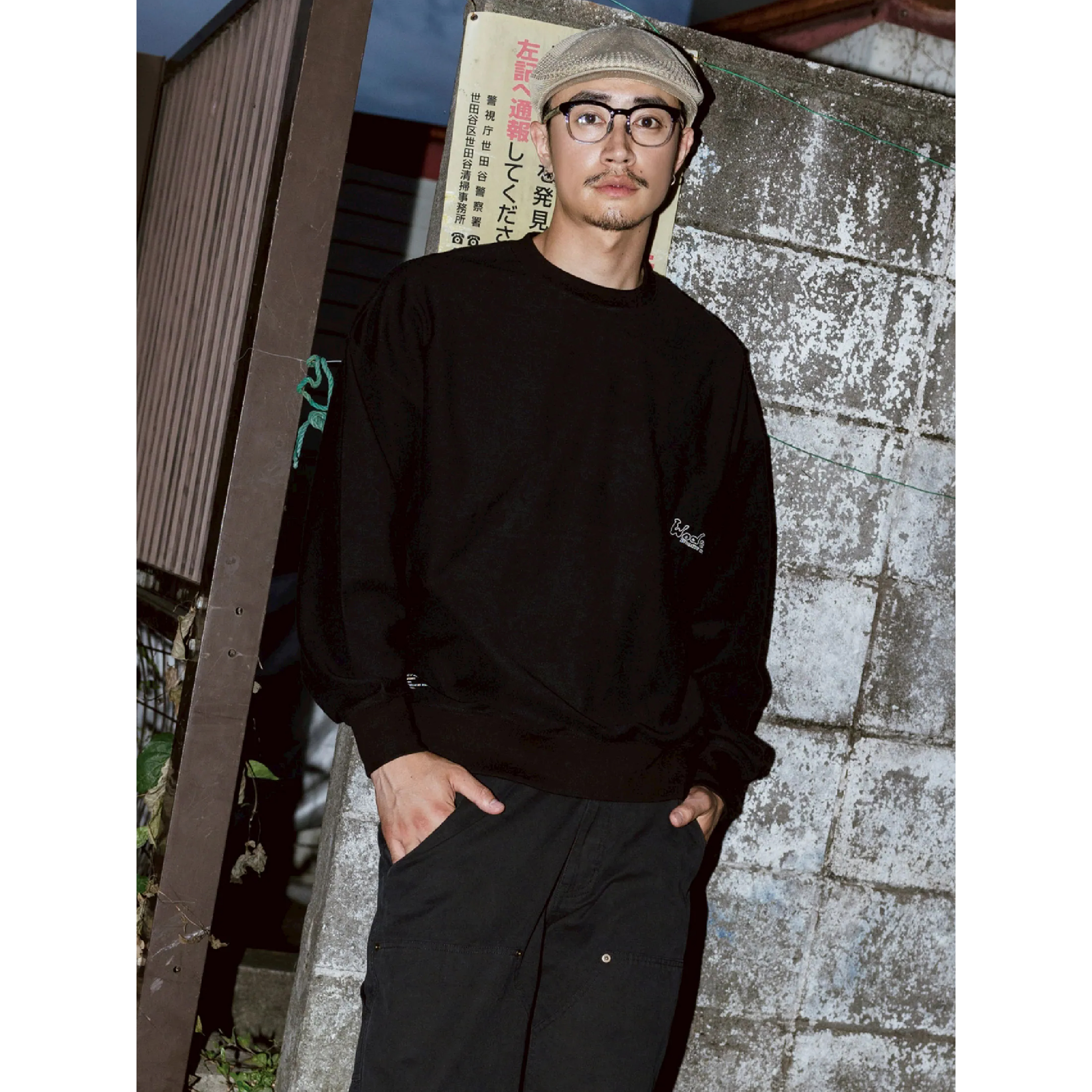 WODEN® Patchwork Printing Sweatshirt 補丁印花大學Tee